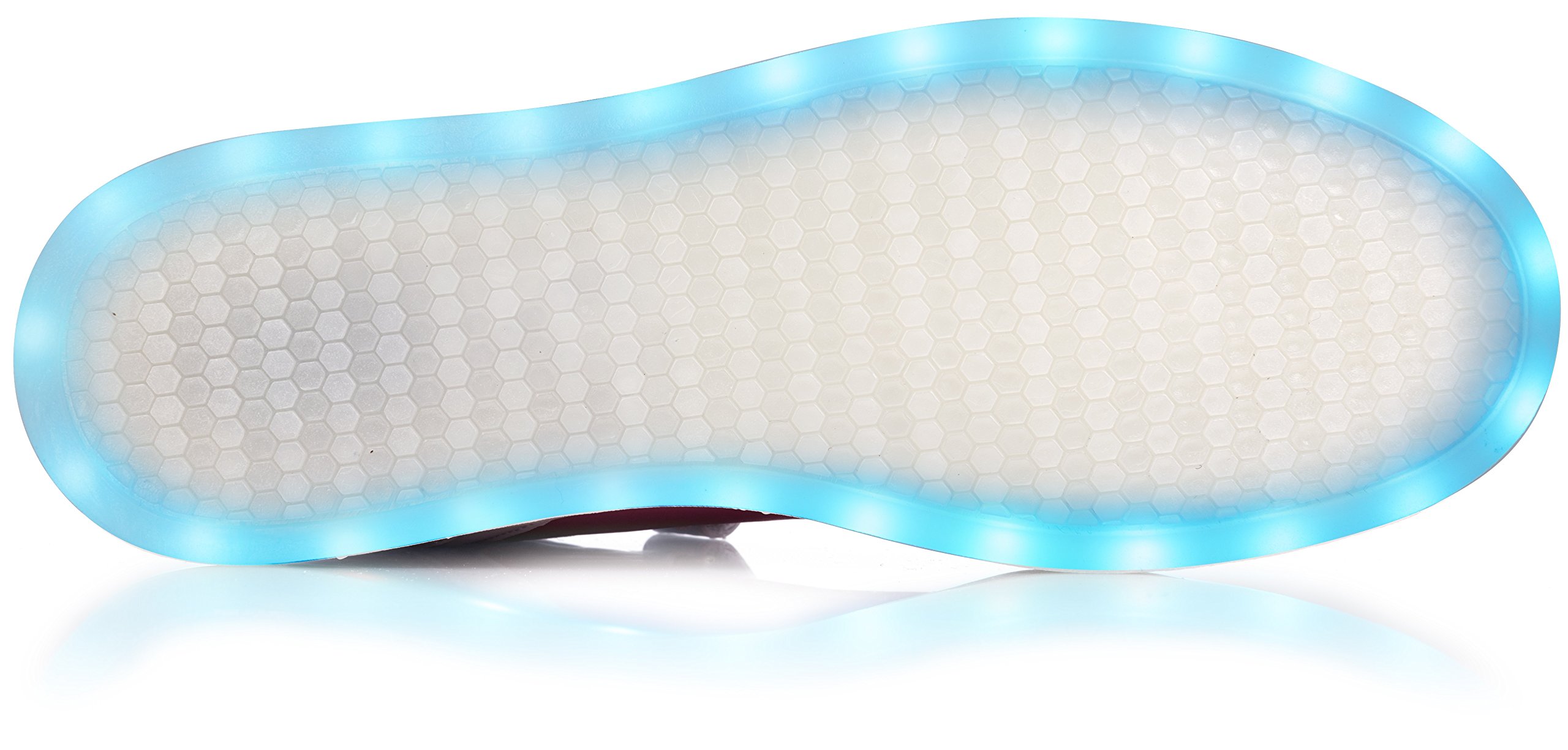 Glow in the Dark LED High Top Sneakers for Men Women - Light Up Shoes for Running, Rave Parties, Night Jogging & Festivals