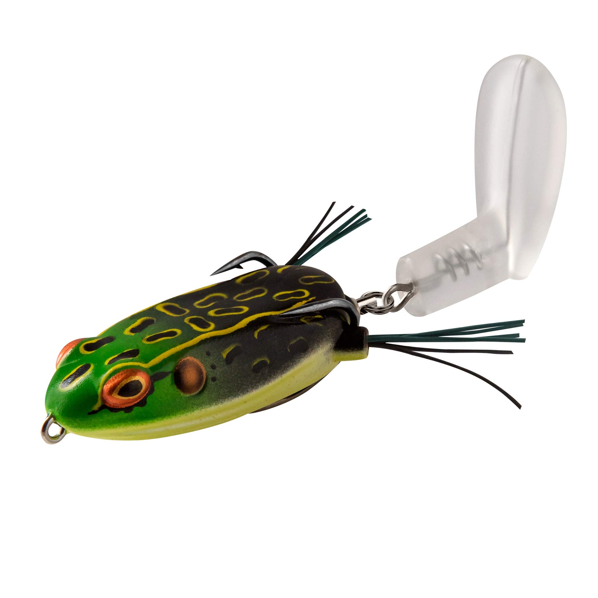 Booyah Toad Runner Jr Topwater Bass Fishing Lure - Weedless Hollow Body Frog Bait with Sharp Hooks - Perfect for Freshwater Fishing in Ponds, Lakes & Heavy Cover Areas
