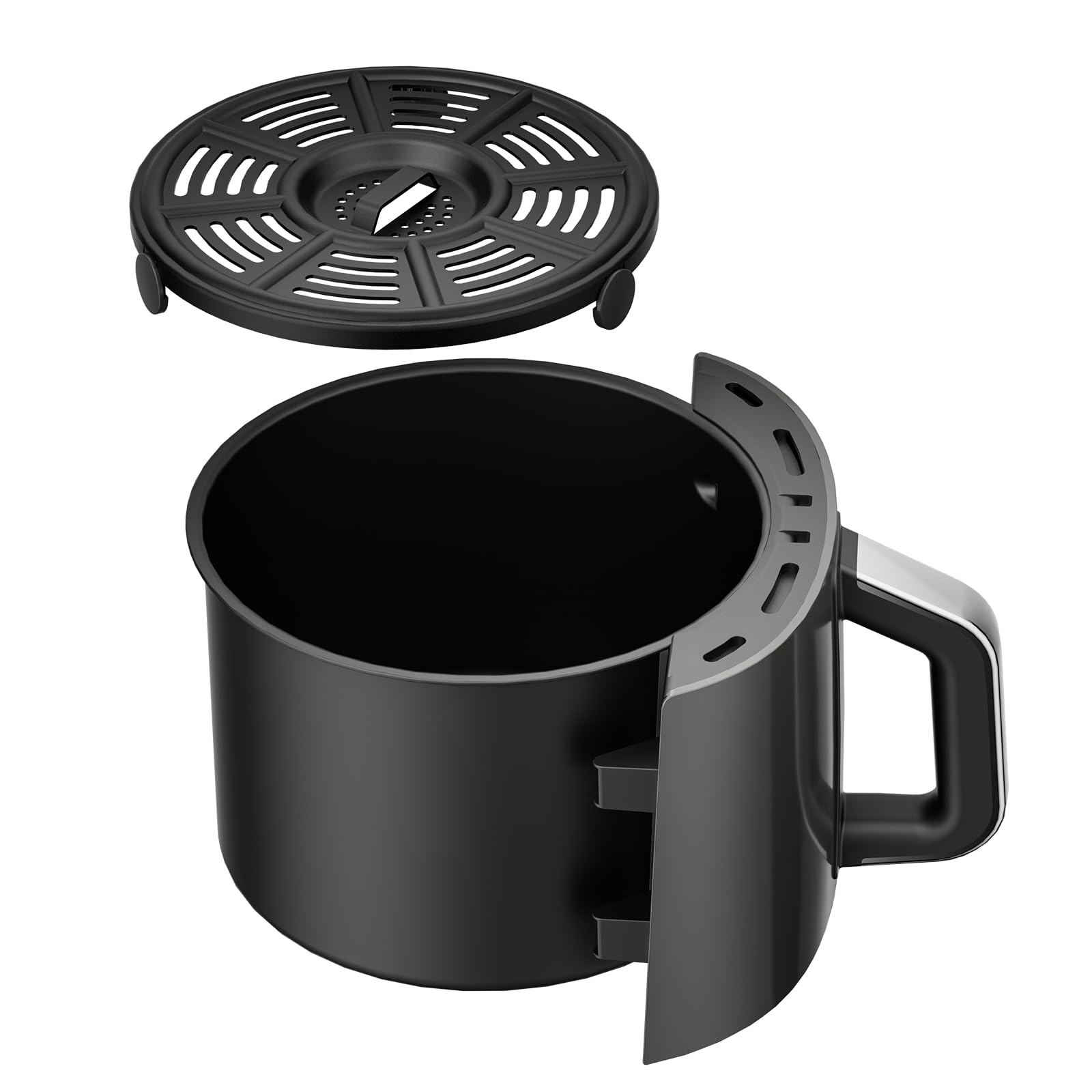 Ninja AF150 AF161 Air Fryer Replacement Basket & Tray - Non-Stick Dishwasher-Safe Accessories with Cover | Perfect for Healthy Frying, Roasting & Reheating Food at Home