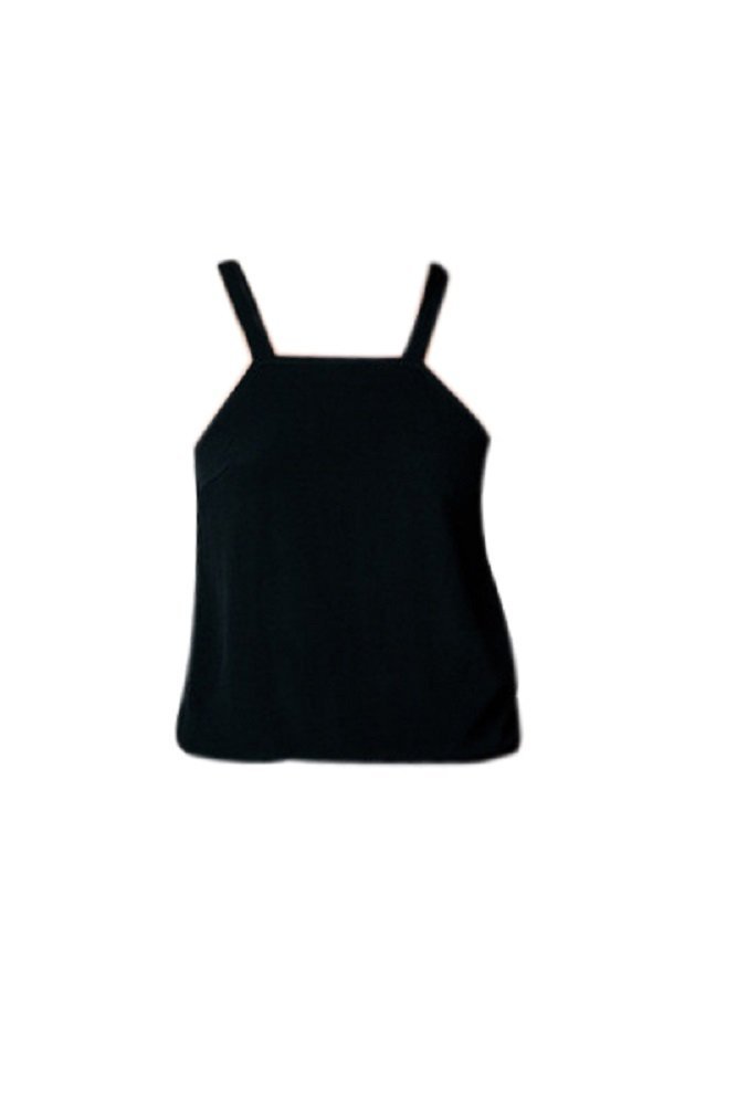 MINKPINK Paper Planes Black Strappy Cami Top for Women - Sexy Sleeveless Layering Tank Top for Casual Wear, Night Out & Summer Outfits