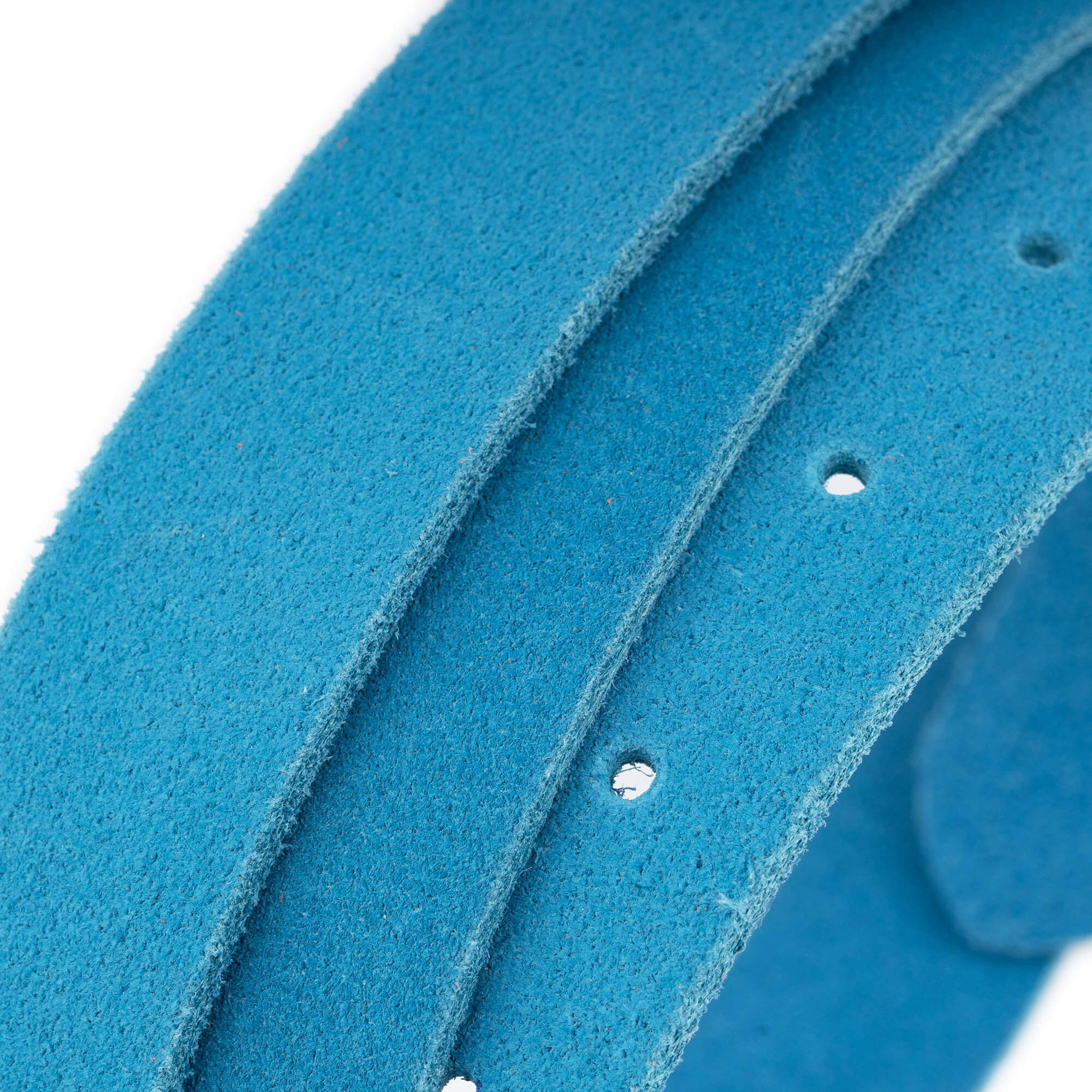 2.5 cm Azure Blue Suede Leather Belt Strap Replacement for Ferragamo Buckles - Women's Fashion Accessory for Office, Casual & Special Occasions