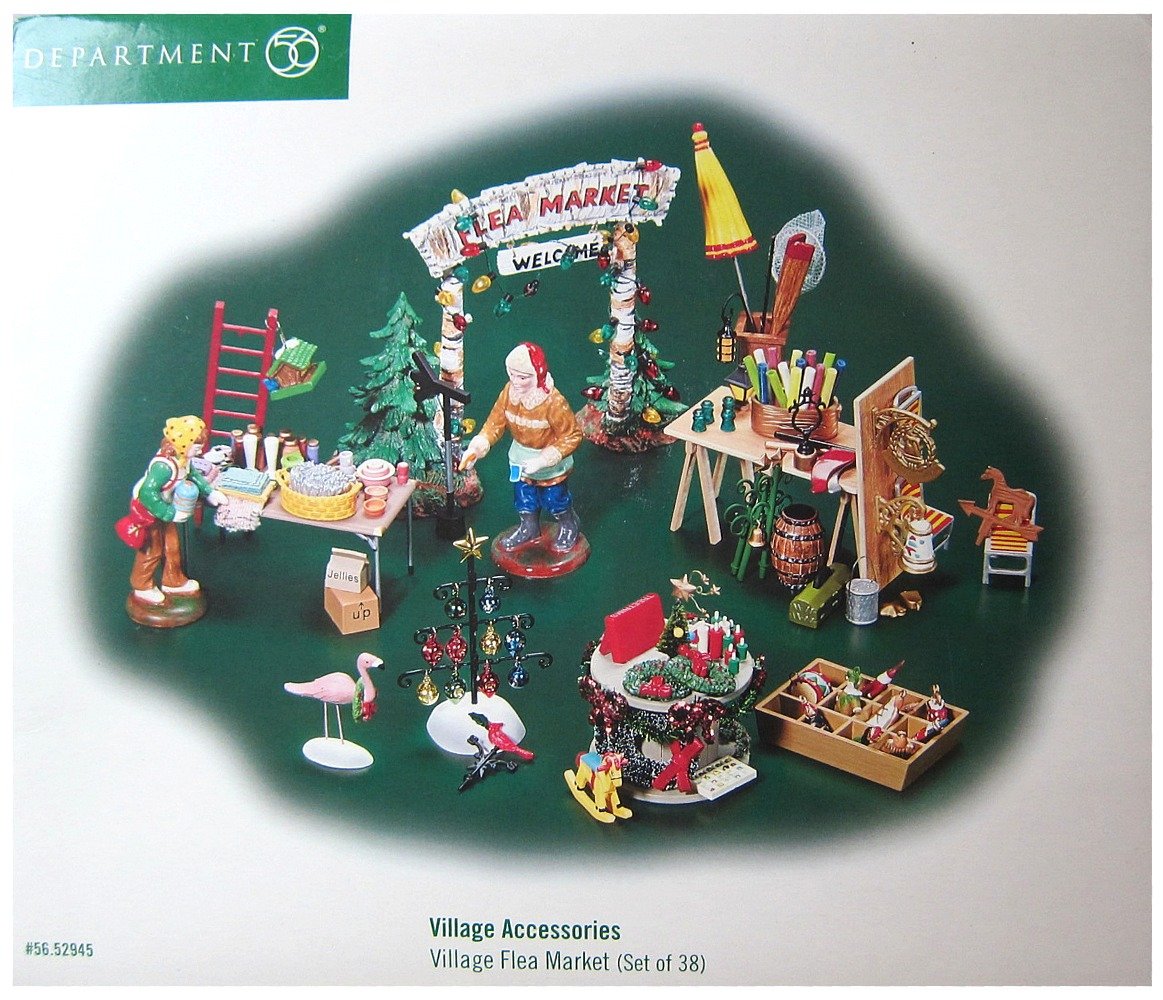 Department 56 Village Accessories Set - 38 Piece Patinated Resin Cottage Decor for Christmas Villages, Home & Tabletop Display - Brown Rustic Holiday Decorations | Perfect for Christmas Village Dioramas, Mantel Displays & Holiday Table Settings