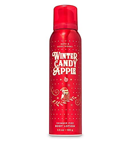 Bath & Body Works Winter Candy Apple Scented Whipped Shimmer Body Cream - 5.3 oz | Moisturizing & Glowing Skin Care for Winter | Perfect for Holiday Gifts & Daily Hydration