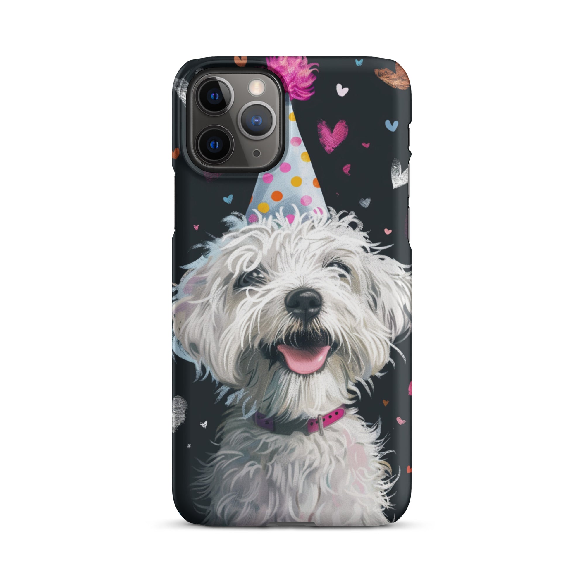 Cute Dog Pattern iPhone Snap Case - Durable Protective Cover for iPhone 11/12/13/14/15 - Perfect for Pet Lovers & Daily Use