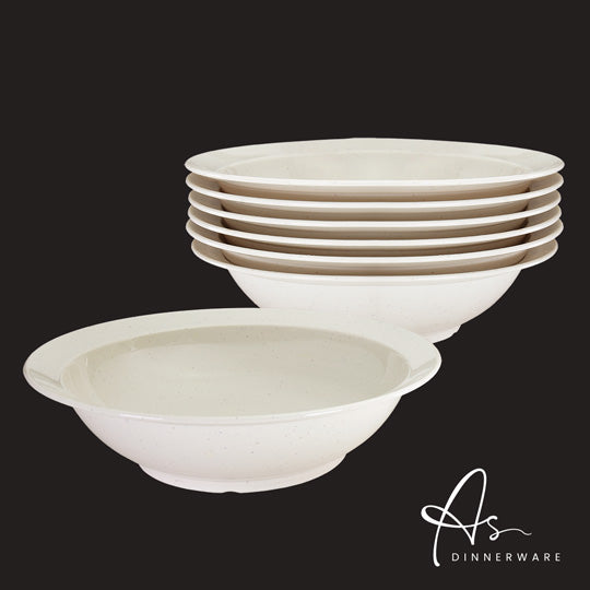9-Piece Soup Bowl Set (12 Sets per Carton) - Durable Porcelain Bowls for Soup, Cereal, Pasta - Perfect for Family Dinners, Restaurants & Catering (AS1609 6M)