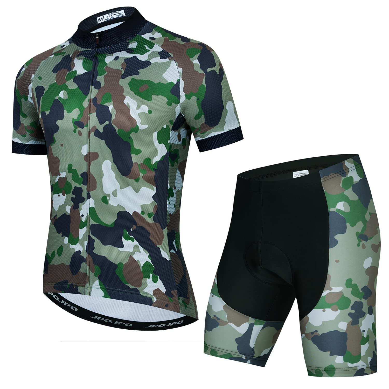 **Men's Cycling Jersey & 5D Padded Bike Shorts Set - Breathable & Comfortable Bicycle Clothing for Road & Mountain Biking - Perfect for Training, Racing & Outdoor Sports**
