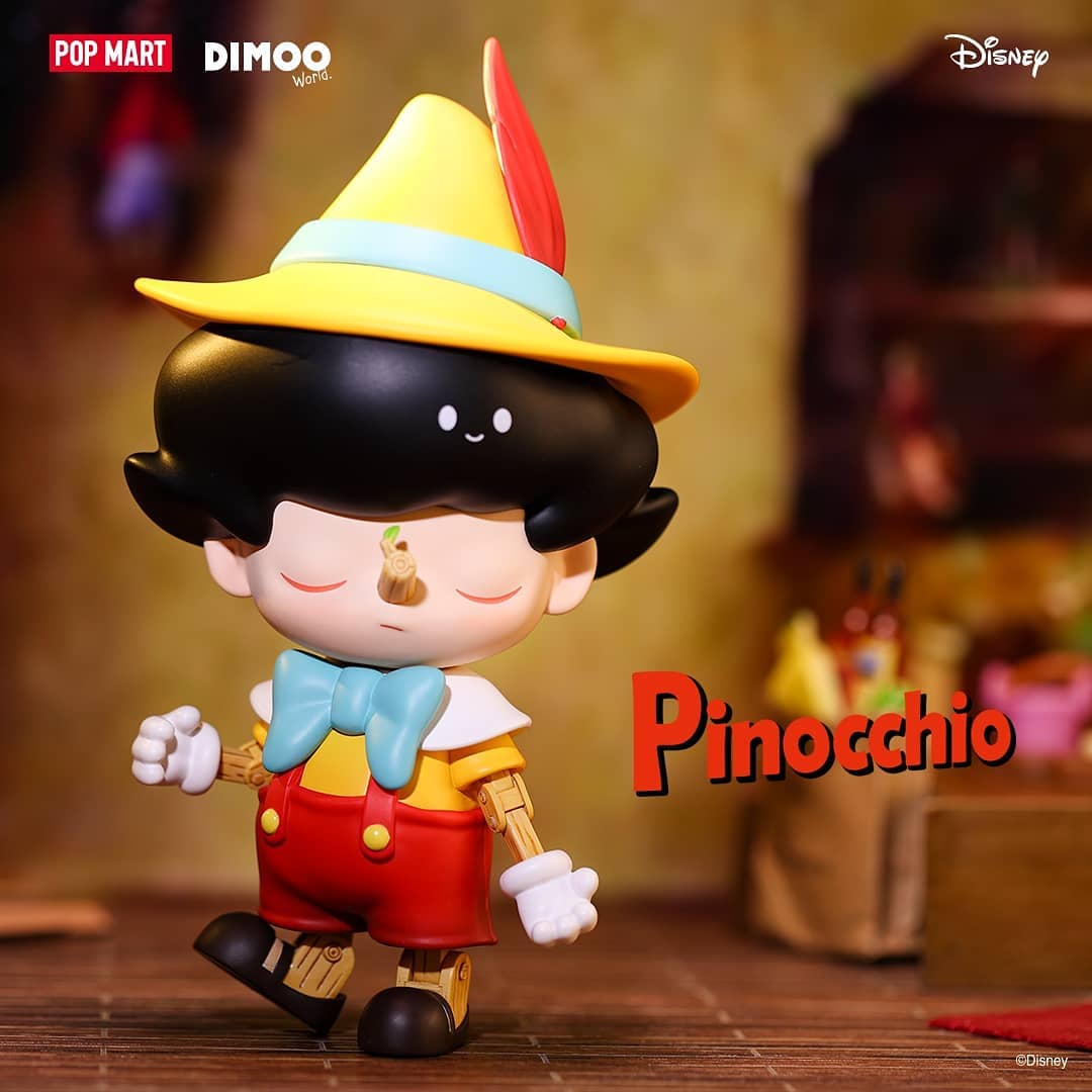 POP MART Dimoo Pinocchio Collectible Figure - Cute Blind Box Toy for Display, Gift & Home Decoration | Perfect for Anime Fans & Pop Culture Collectors