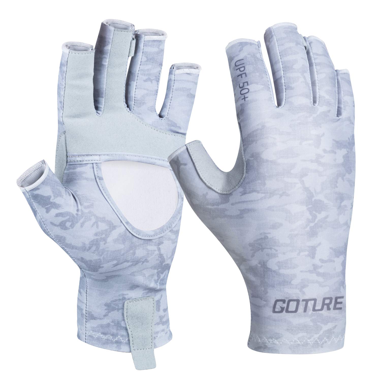 Goture Fingerless Fishing Gloves - UV Protection & Breathable Half Finger Design for Fishing, Boating, Kayaking - Perfect for Men & Women Outdoor Activities (Hiking, Cycling, Water Sports)