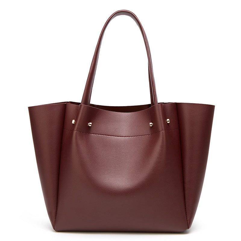 Vegan Leather Shoulder Tote Bag - Large Capacity Women's Handbag for Work, Travel & Shopping | Eco-Friendly & Stylish Purse for Everyday Use