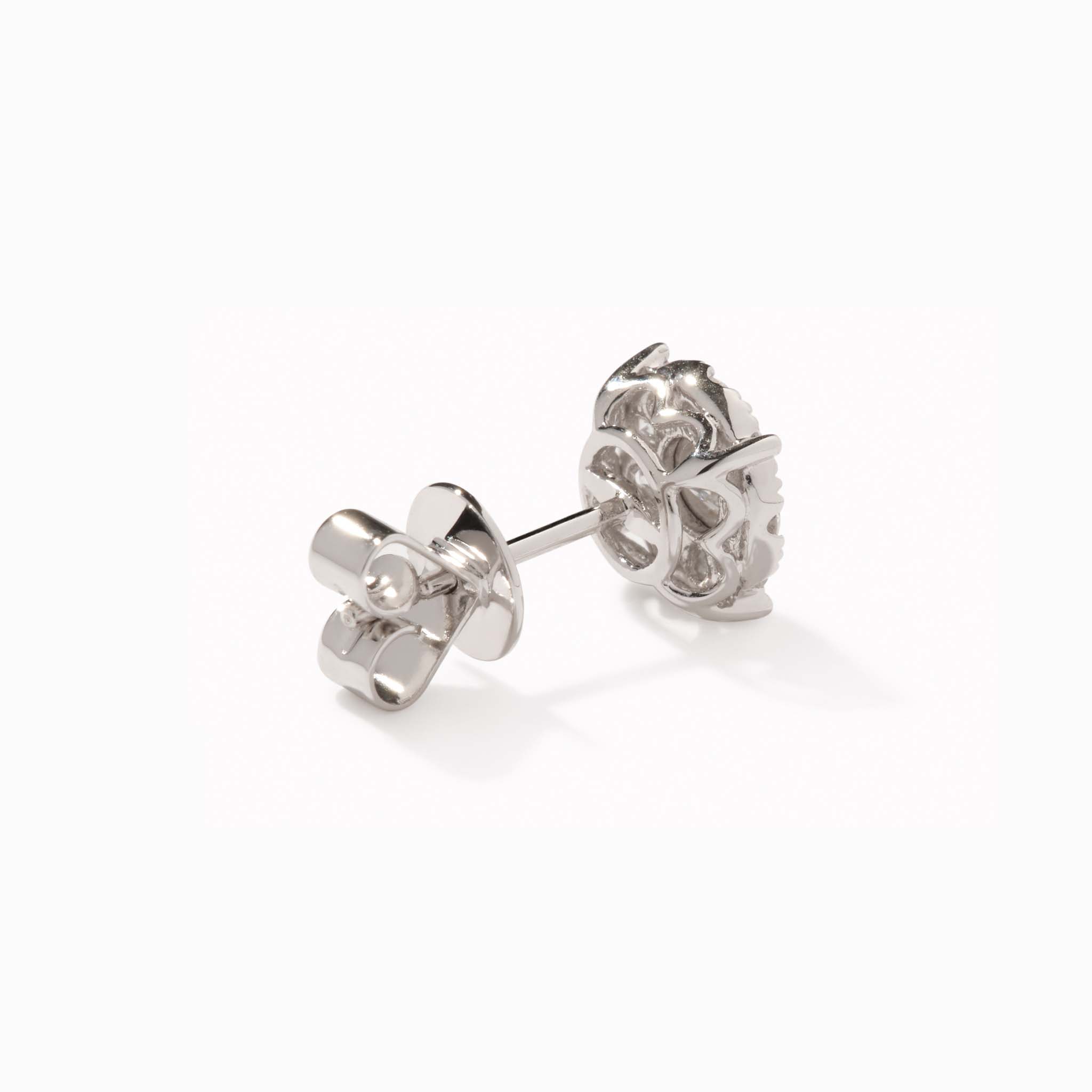 2 Carat Diamond Stud Earrings for Women - Round Cut Miracle Plate Earrings for Everyday Wear & Special Occasions