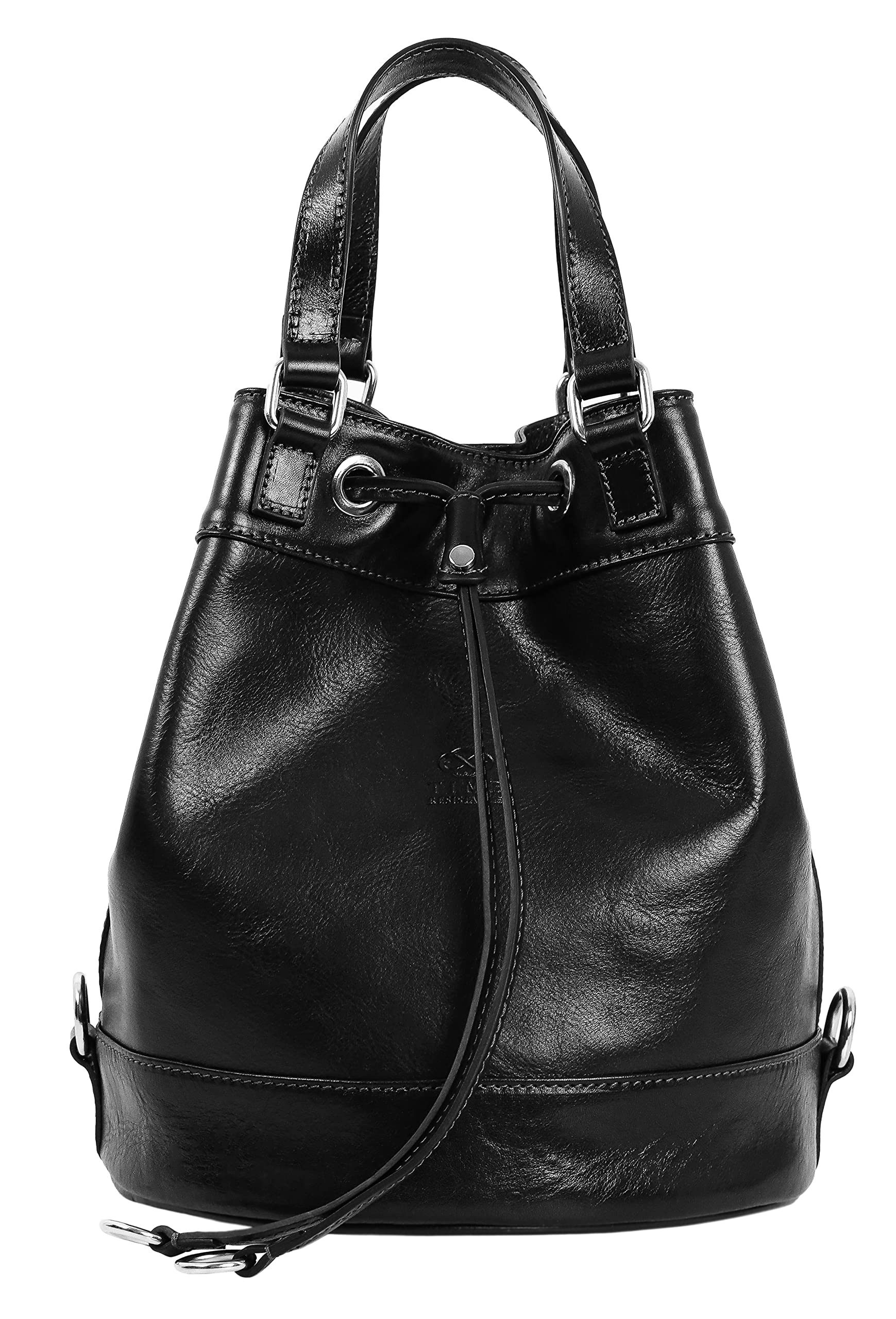 Premium Full Grain Leather Bucket Tote Bag for Women - Timeless Durable Design - Perfect for Work, Travel & Everyday Use