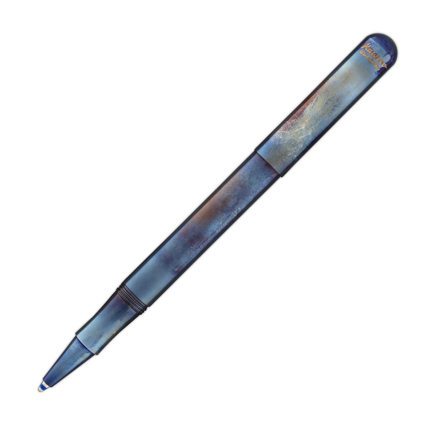 Kaweco Liliput Fireblue Capped Ballpoint Pen - Premium Pocket-Sized Writing Tool for Everyday Carry, Journaling & Gifts
