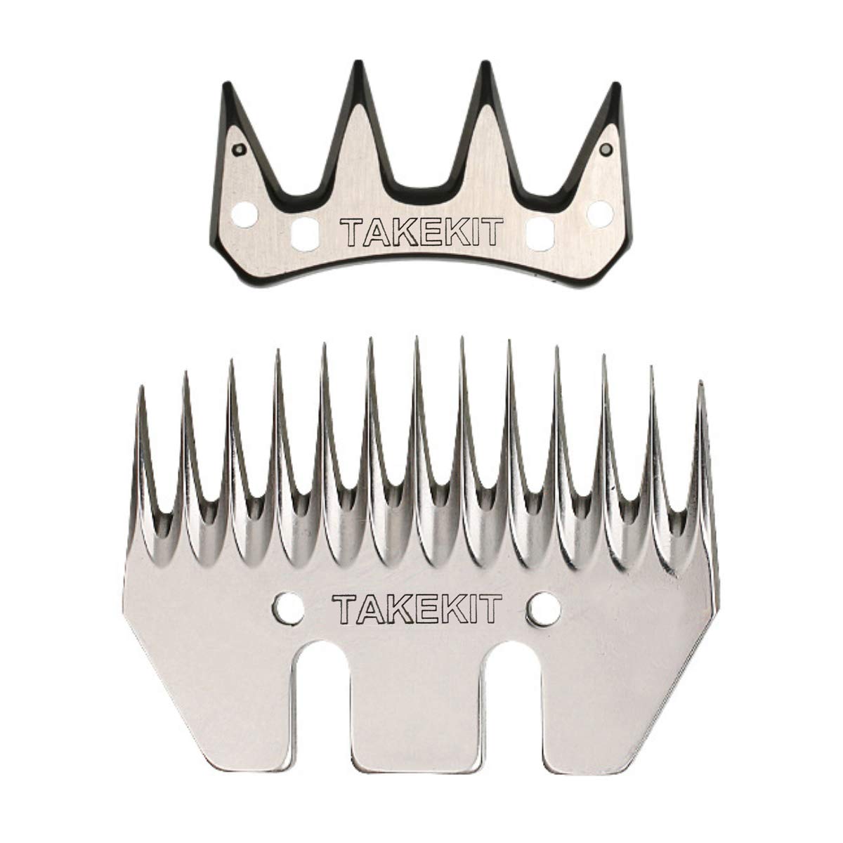Sheep Shears & Wool Clippers Set - 13-Tooth Stainless Steel Replacement Blades with Shearing Comb - Professional Grooming Tools for Sheep, Alpacas & Livestock - Perfect for Farm Shearing & Animal Hair Trimming