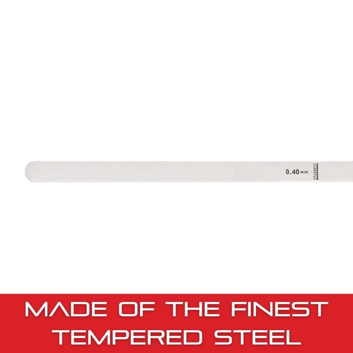 Starrett Steel Thickness Gauge .40mm - 30cm Feeler Stock for Carpenters & DIY - Automotive & Woodworking Use