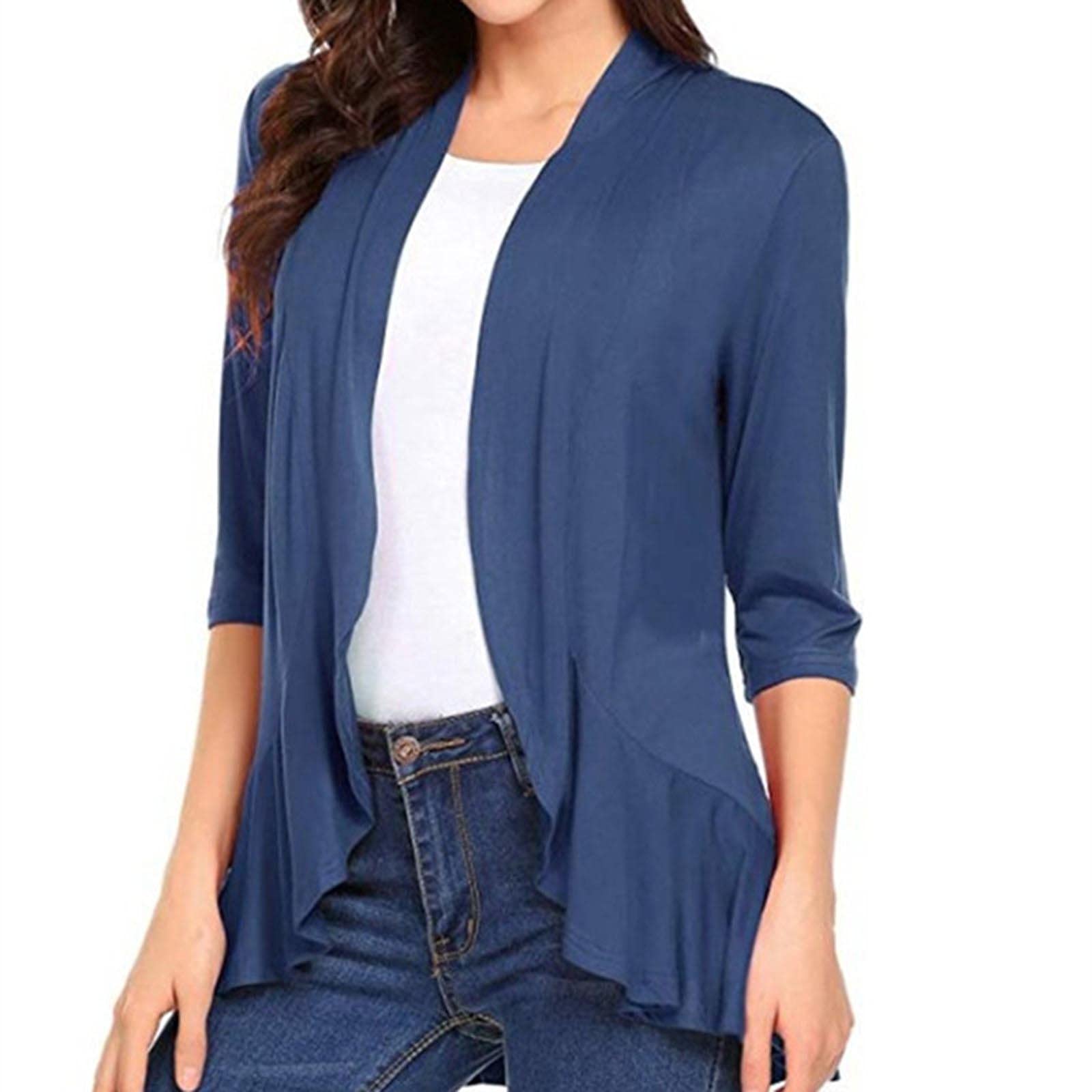 Chunky Knit Cardigan for Women - Soft Polyester Sweater - Oversized Comfort Wear for Daily Use, Office & Casual Outfits