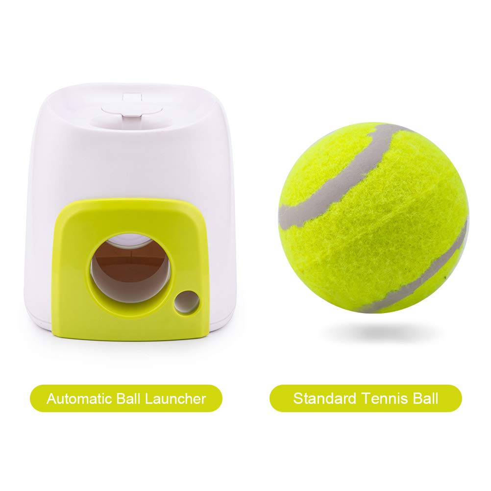 HEITIGN Automatic Dog Ball Launcher - Interactive Pet Toy for Outdoor Play & Exercise - Perfect for Fetch Training, Backyard Fun & Dog Park Activities