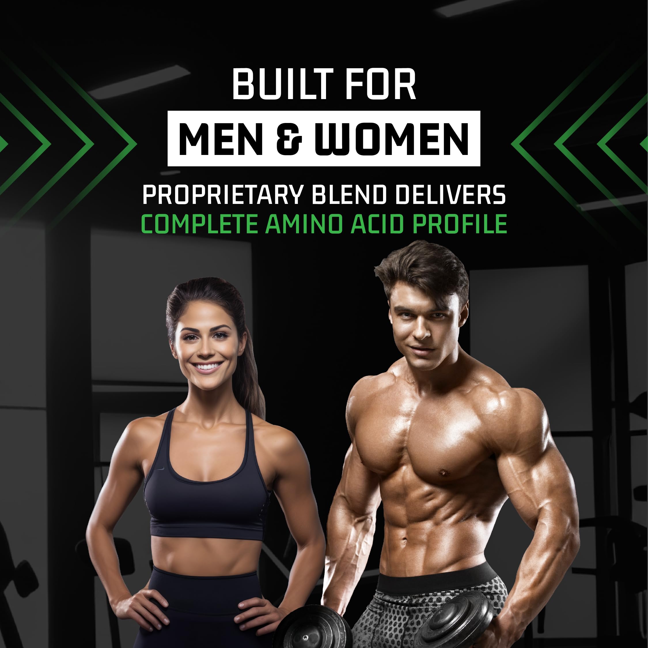 Plantigo Clean Plant Protein Powder - Vegan Protein Blend with Pea, Brown Rice, Flax & Pumpkin | 21 Superfoods, No Preservatives or Banned Substances | Brazilian Chocolate Flavor (1kg) for Men & Women - Perfect for Post-Workout Recovery, Smoothies & Healthy Meal Replacement
