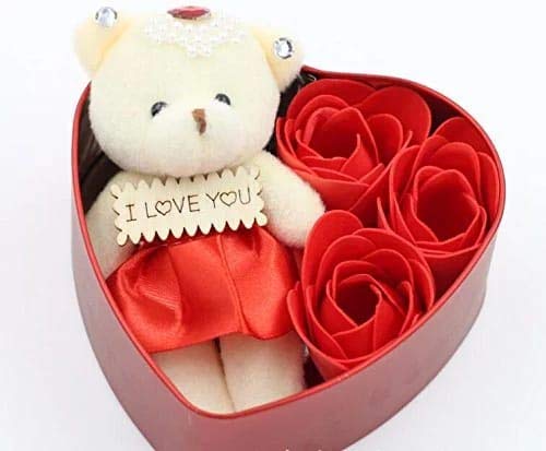 Romantic Valentine's Love Box with Message Bottle - Heart Shaped Metal Gift Box for Couples - Perfect for Anniversaries, Proposals & Special Occasions