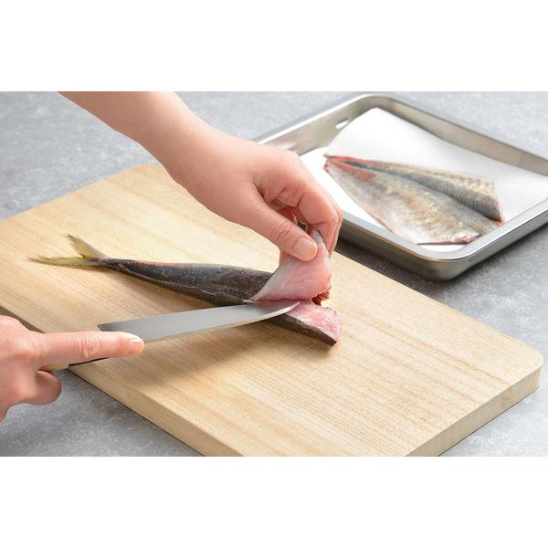 Premium Chitose Japanese Knife 3-Piece Set - Santoku, Nakiri & Deba with Wooden Handle - Professional Chef Knives for Slicing, Dicing & Filleting - Perfect for Home Cooking & Professional Kitchens
