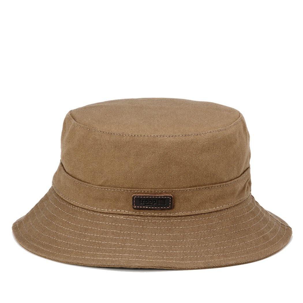 TRP0502 Troop London Waxed Canvas Fisherman Hat - Waterproof Sun Hat for Outdoor Activities, Fishing, Hiking & Beach - Adjustable Unisex Bucket Hat for Men & Women