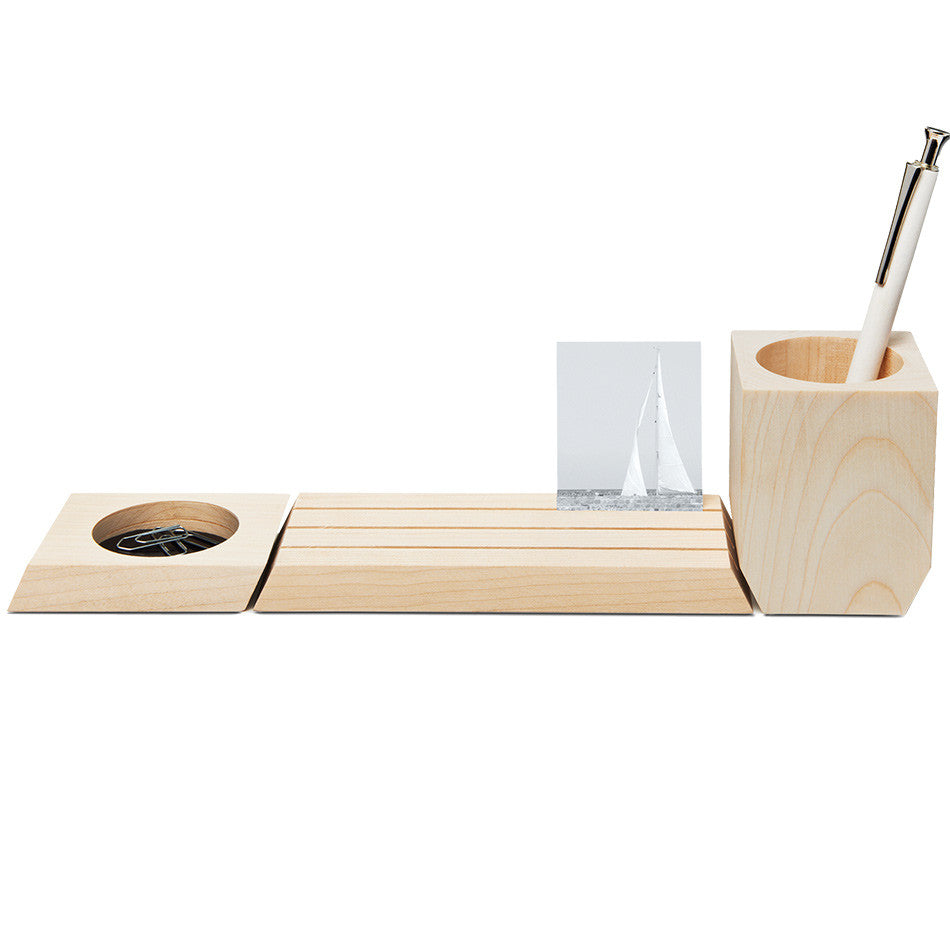 E+M Trio Desk Set - Stylish 3-Piece Office Organizer for Pens, Pencils & Supplies | Perfect for Home, Office & School Workspaces