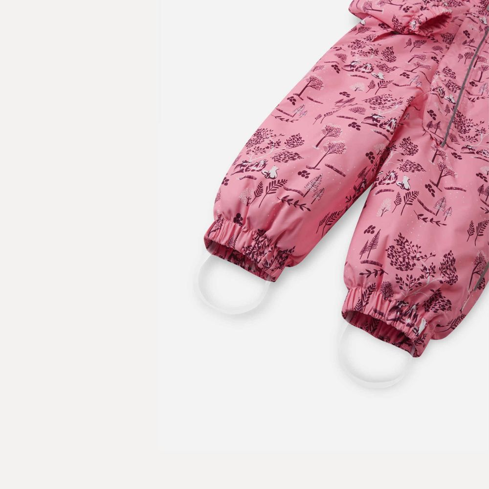 Reima Lappi Baby Snowsuit - Waterproof Winter Jacket & Pants Set for Infants & Toddlers (Sunset Pink) - Perfect for Snow Play, Outdoor Adventures & Cold Weather Protection