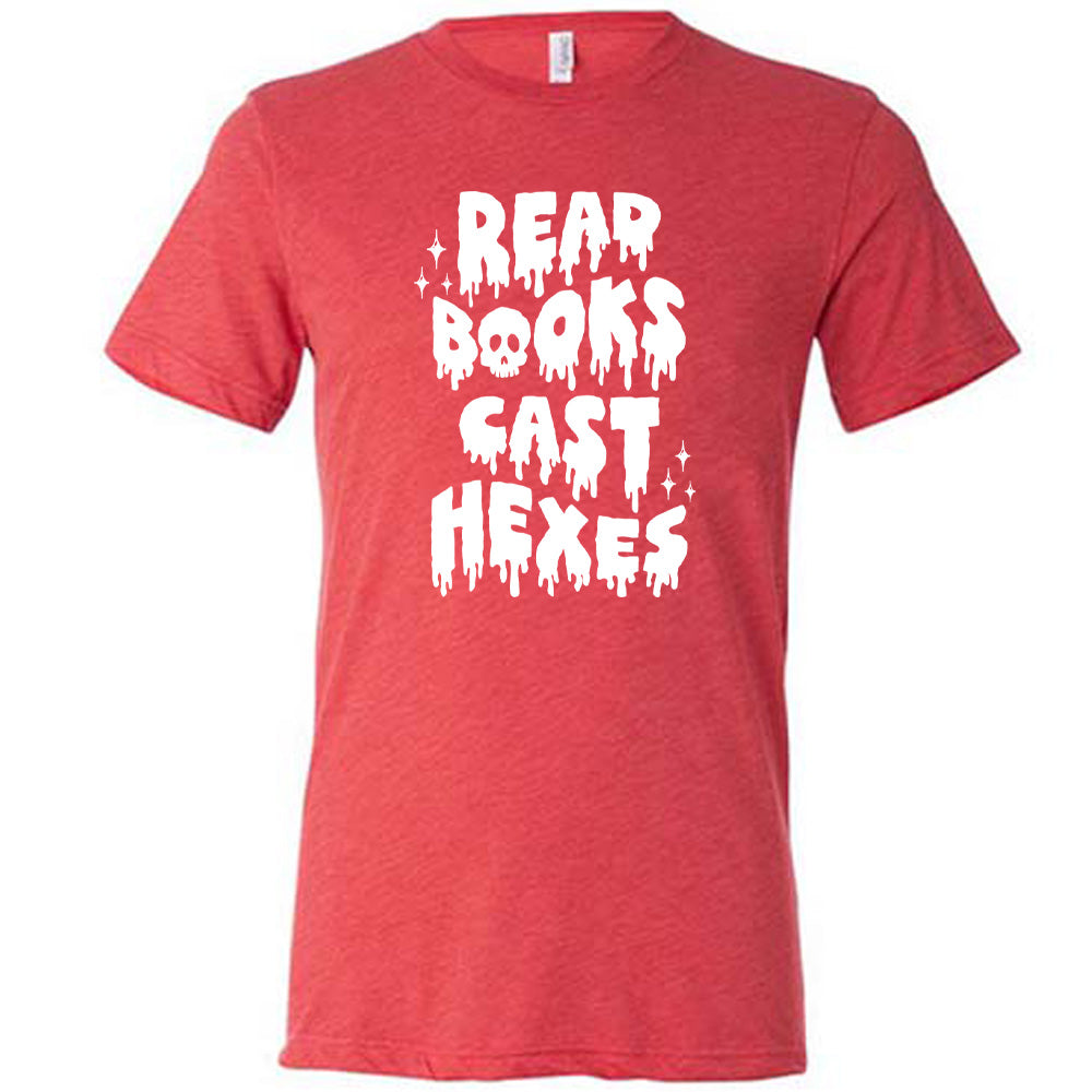 Unisex Read Books Cast Hexes T-Shirt - Perfect for Book Lovers, Witches & Halloween Costumes