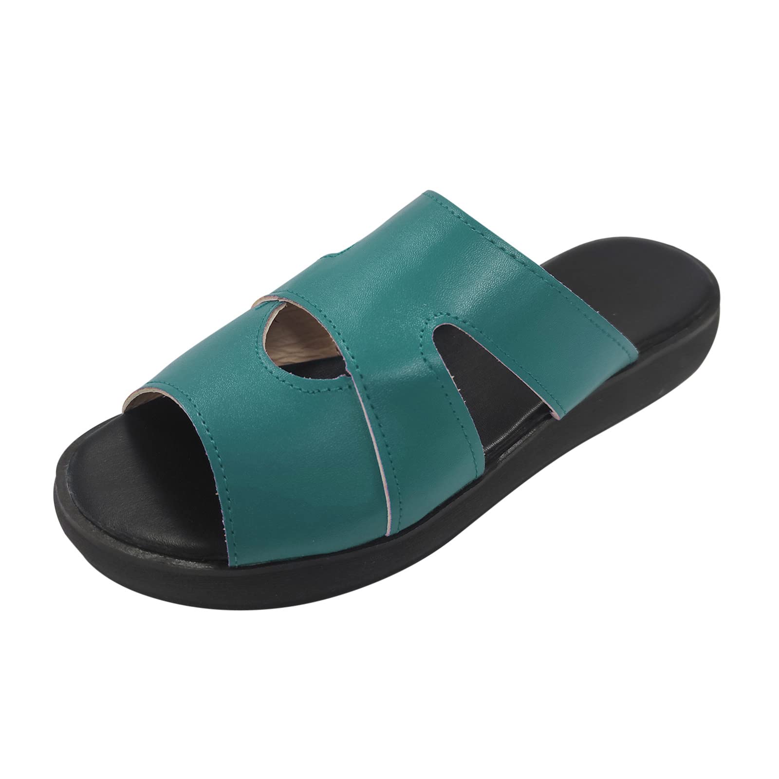 MLAGJSS Women's Platform Sandals - Peep Toe Wedge Heel Flip Flops for Summer | Comfortable Middle Heel Sandals for Beach, Vacation & Casual Outfits