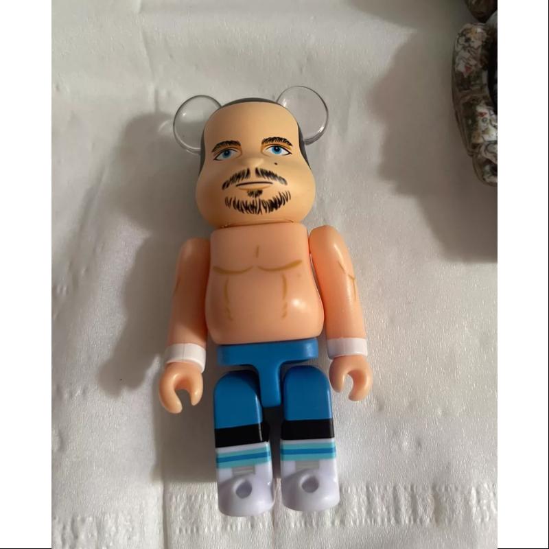 Bearbrick Series 45 ARTIST Dynamite Kid Wrestler 100% Collectible Vinyl Figure - Perfect for Anime Fans, Wrestling Enthusiasts & Home Decor Display