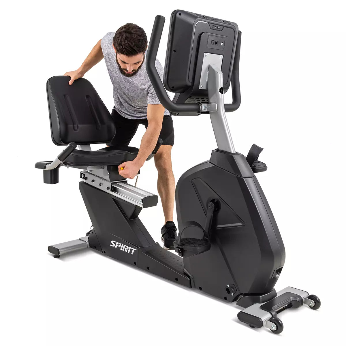 Spirit Fitness CR800 ENT Commercial Recumbent Exercise Bike - Heavy Duty Indoor Cycling for Home Gym & Rehabilitation