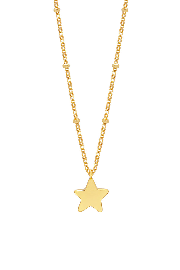 Handmade Star Pendant Necklace with Beaded Chain - Boho Chic Jewelry for Women, Perfect for Casual Wear & Special Occasions