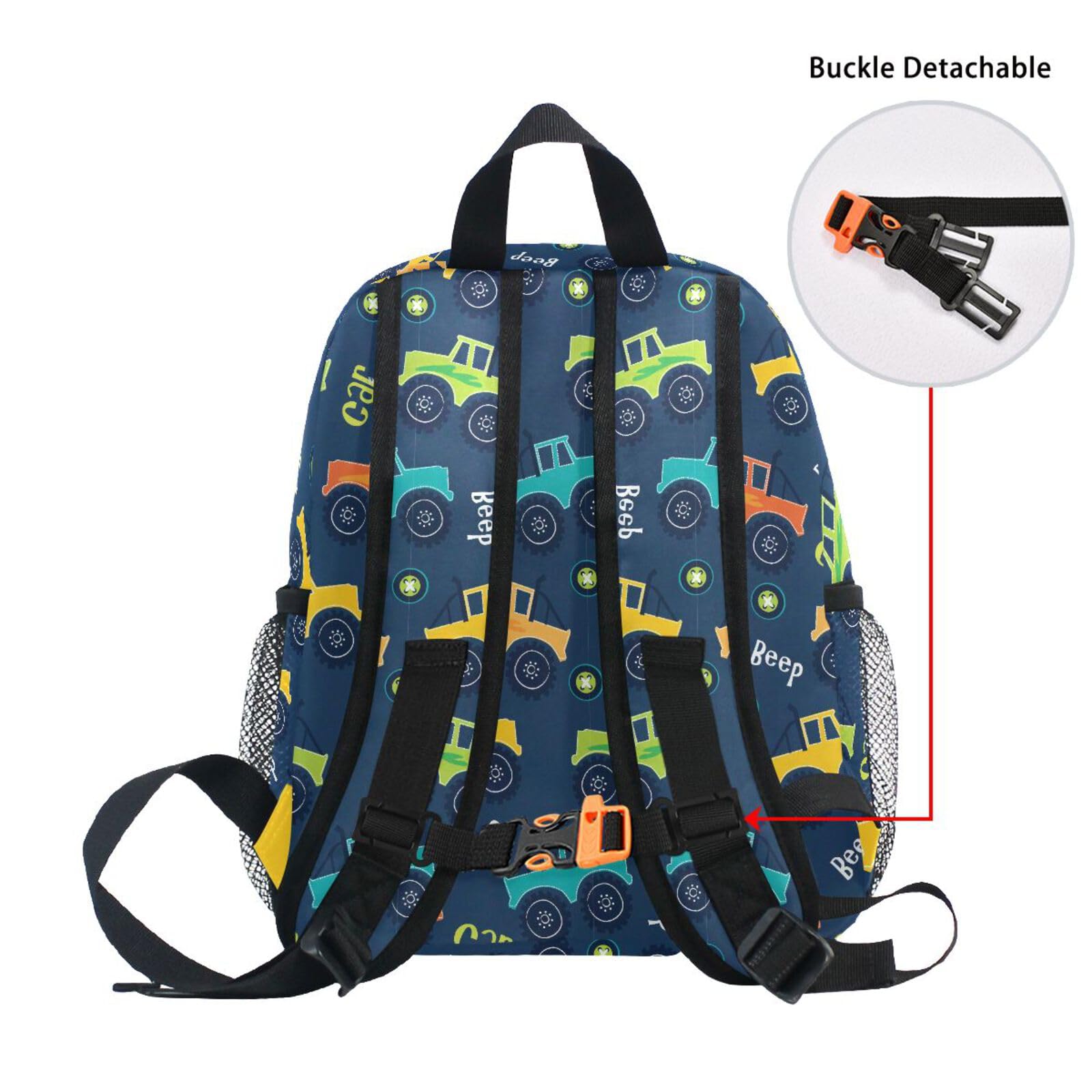 Personalized MCHIVER Toddler Backpack for Boys & Girls - Custom Kids School Bookbag for Preschool, Daycare, Travel & Camping | Durable & Cute Backpack for 3-5 Year Olds