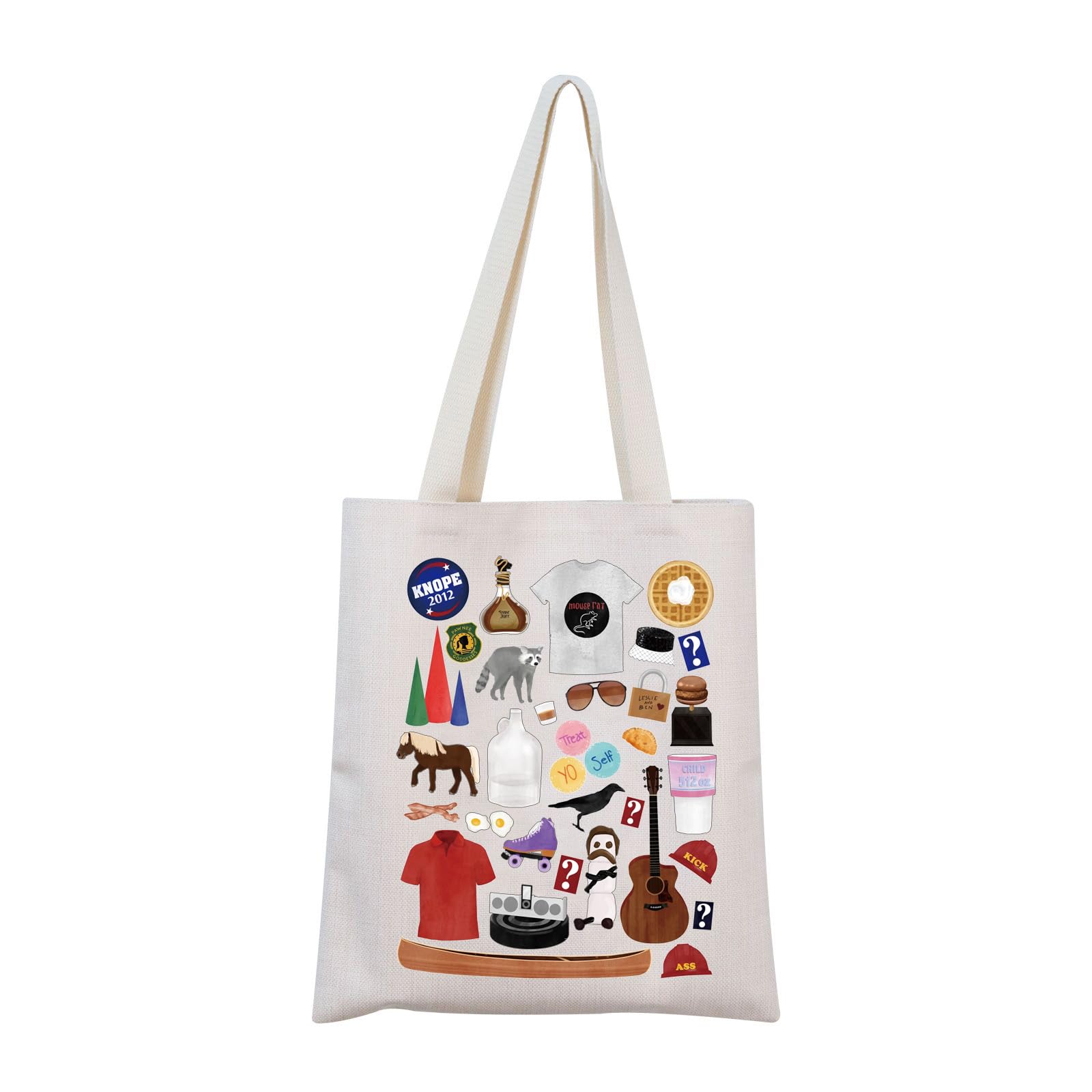 Parks and Recreation TV Show Inspired Tote Bag - Official Merchandise Gift for Parks & Rec Fans - Perfect for Grocery Shopping, Beach Trips & Work Commutes
