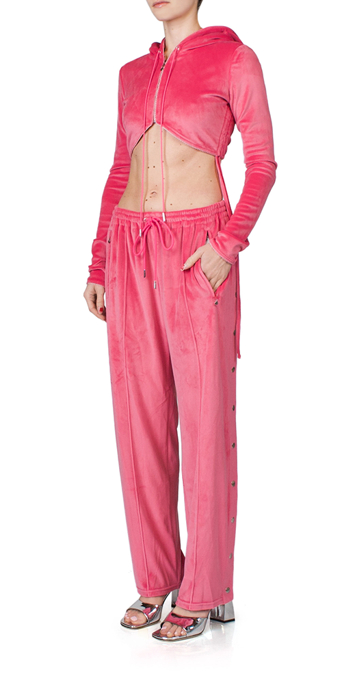 Cropped Zip Up Velour Hoodie for Women - Soft & Cozy Lounge Hooded Sweatshirt - Perfect for Yoga, Gym & Casual Wear