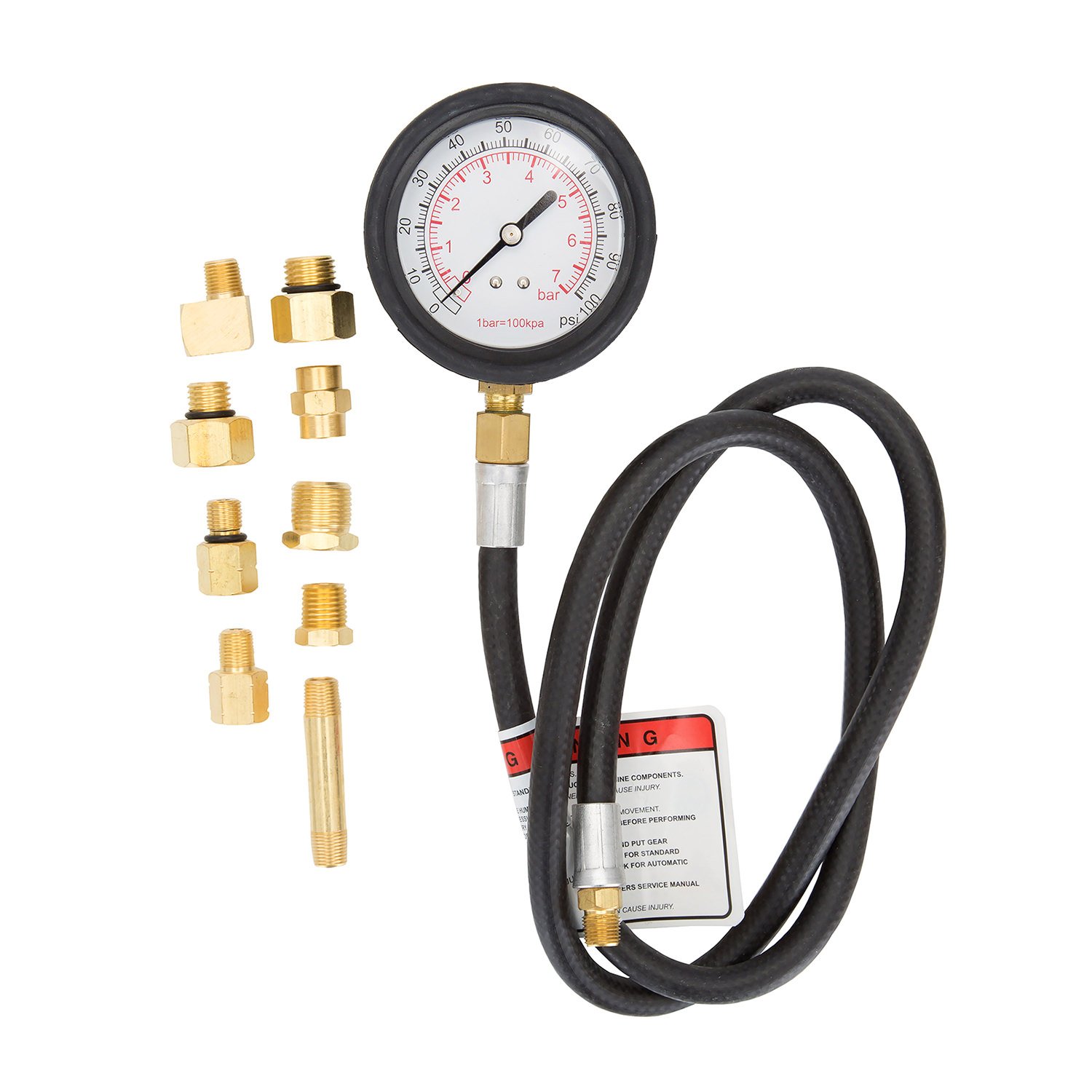 OEMTOOLS 27262 Professional Oil Pressure Gauge Set - 1 Pack - Accurate Engine Oil Pressure Testing for Automotive, Truck & Diesel Engines - Perfect for Mechanics & DIY Car Maintenance