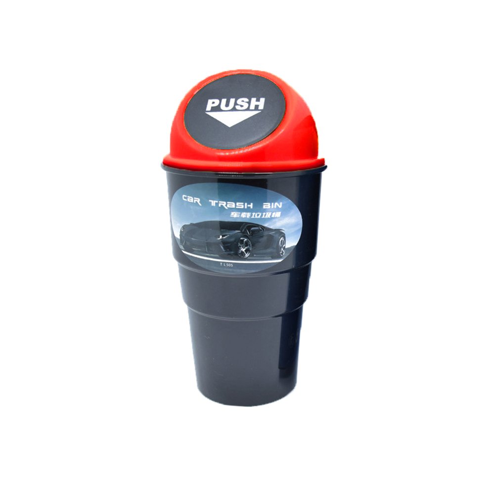 Portable Mini Car Trash Can - Small Plastic Garbage Bin for Vehicles, Auto Waste Storage Organizer - Perfect for Road Trips, Commuting & Keeping Your Car Clean