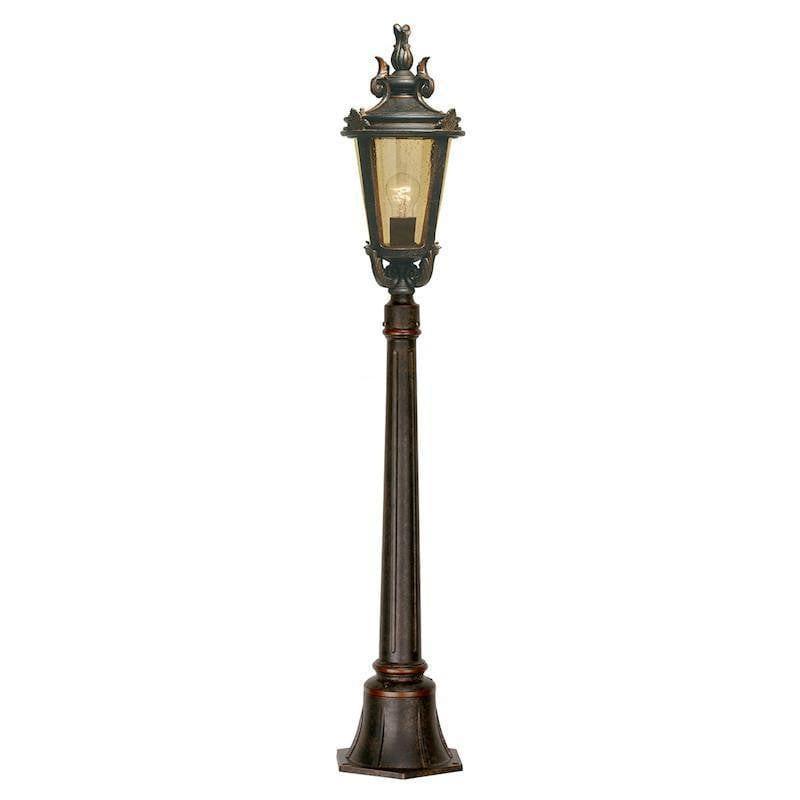 Baltimore Weathered Bronze Medium Outdoor Bollard Light - Durable Garden Pathway Lighting for Driveways, Walkways, and Landscaping