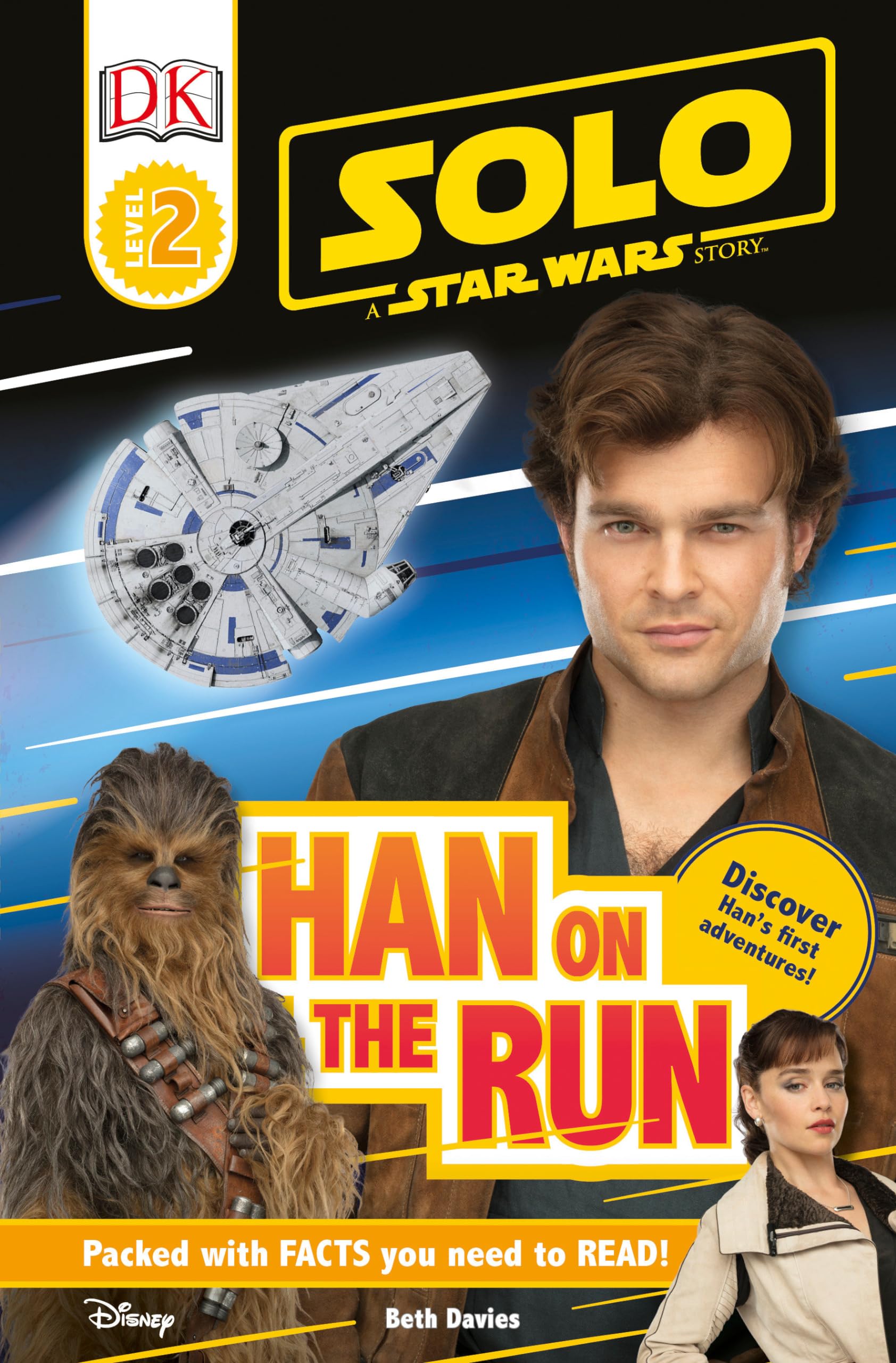 Solo: A Star Wars Story - Han on the Run (Level 2 DK Reader) | Kids' Star Wars Book for Early Readers | Perfect for Bedtime Stories & Classroom Learning