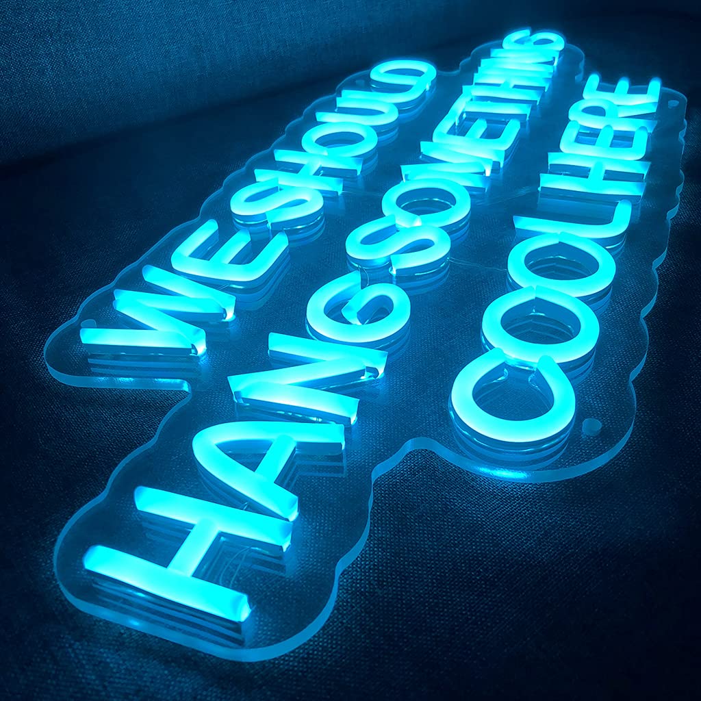 Custom Neon Signs for Wall Decor - 23.6 Inch Personalized LED Light Sign for Home, Bedroom, Bar & Office - Unique Art Gift for Birthday, Christmas, Anniversary & Party Decorations - Perfect for Girls, Couples & Family Celebrations