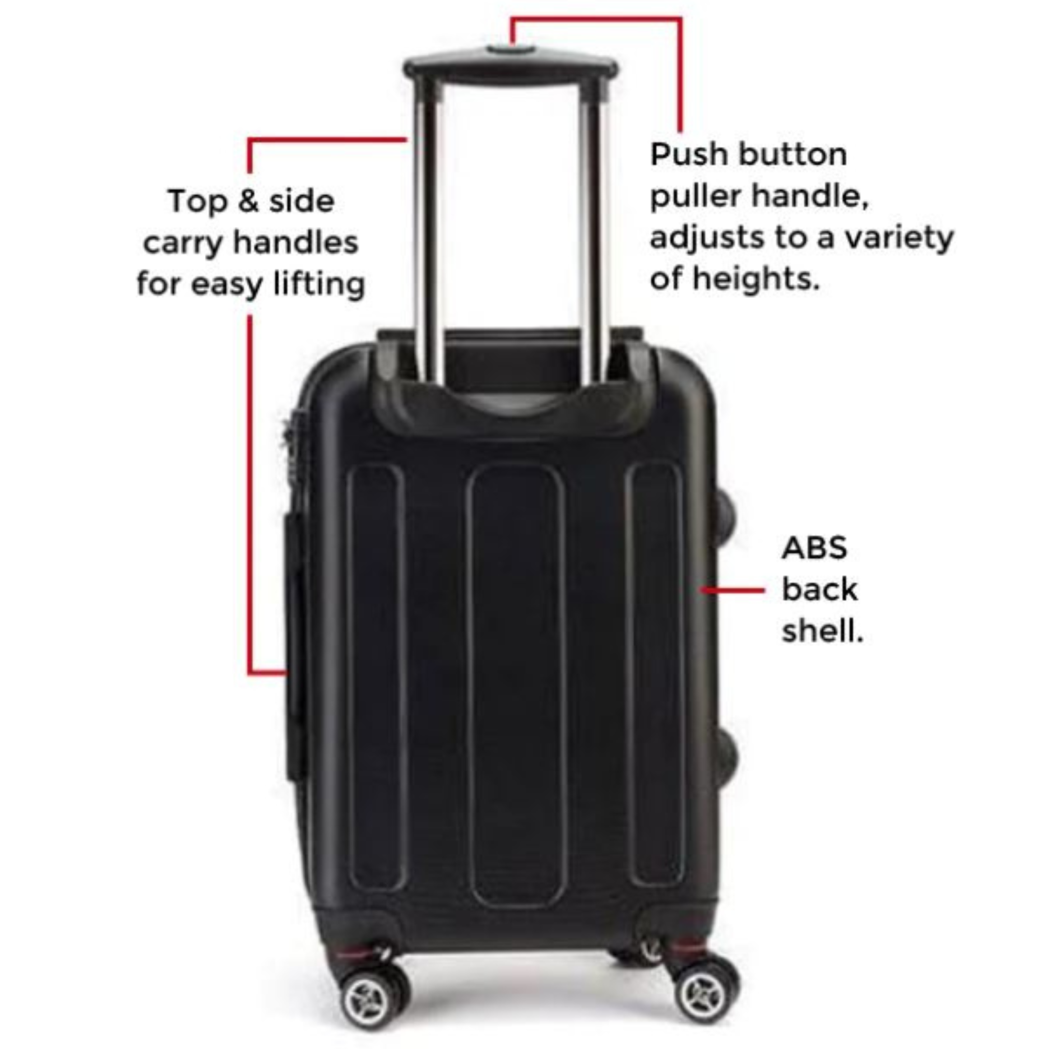 MyFly Bag Personalized Carry On Luggage - Custom Collage Design for Travel | Lightweight Durable Suitcase for Airplane, Business Trips & Weekend Getaways