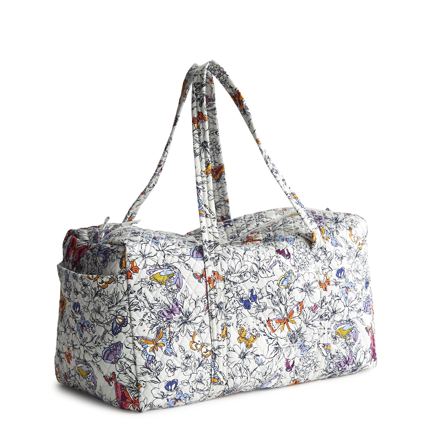 Vera Bradley Women's Large Cotton Original Duffel Bag - Premium Travel Luggage for Weekend Getaways, Gym, Sports & Overnight Trips