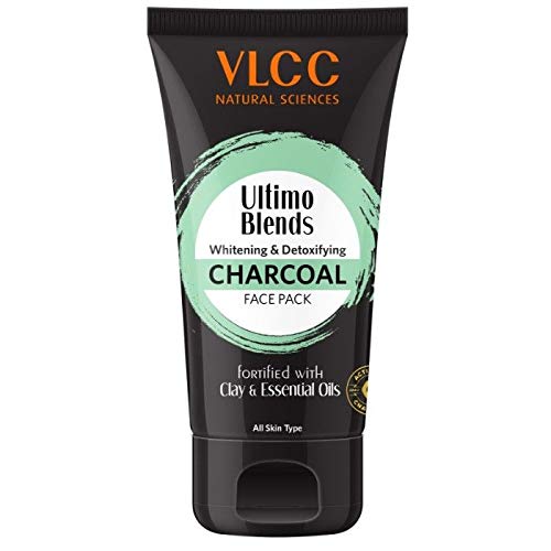 VLCC Ultimo Blends Charcoal Face Pack for Deep Cleansing & Oil Control - 100g | Detoxifying Facial Mask for Acne, Blackheads & Glowing Skin | Perfect for Daily Skincare Routine & Spa Days