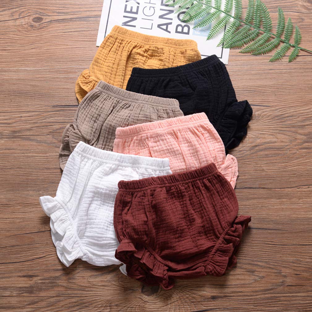 Newborn Baby Shorts Set - 3PC Cotton Linen Bloomers for Girls & Boys | Playtime & Summer Outfits