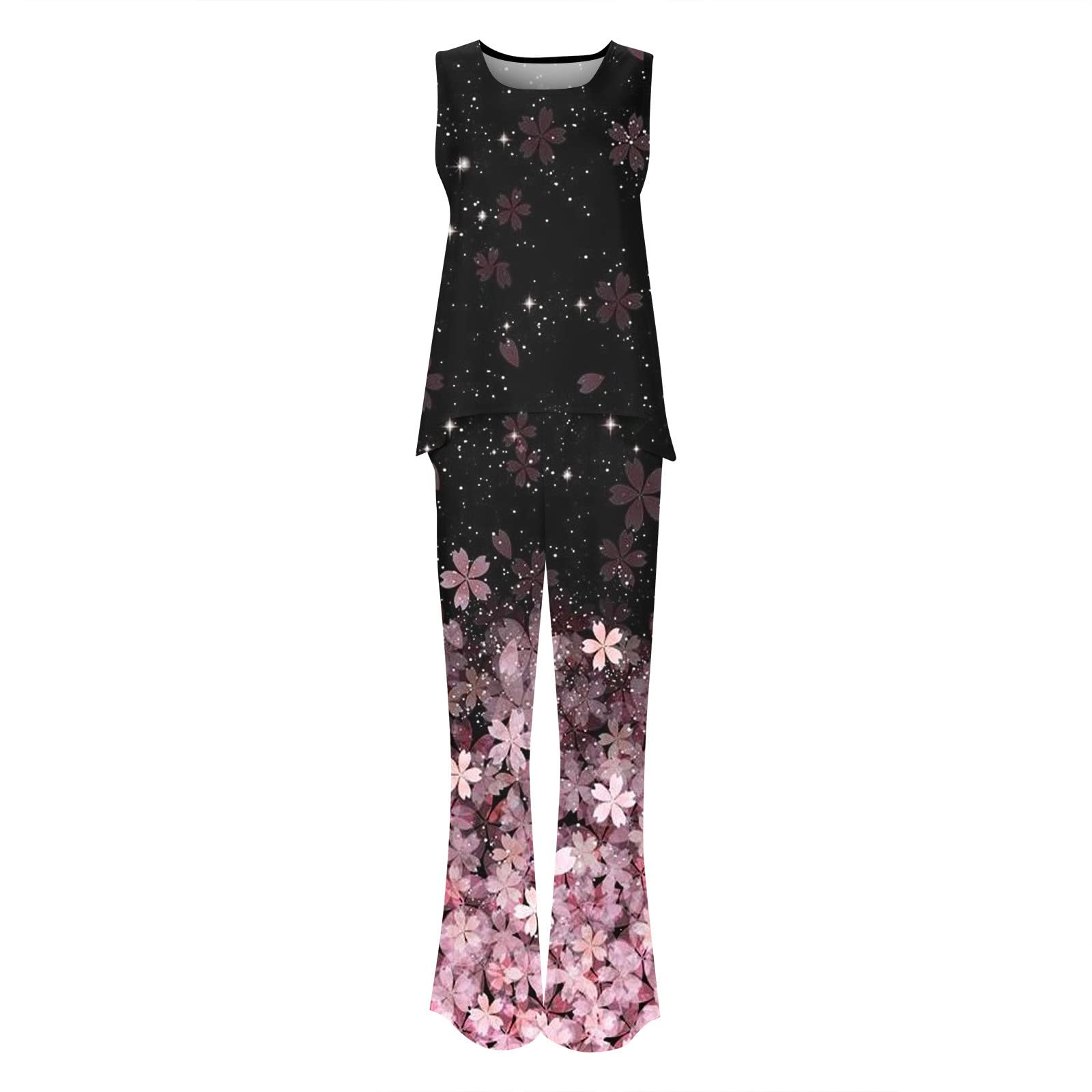 Women's 2-Piece Pajama Set - Soft Cotton Sleepwear Shorts & Top for Lounge, Travel & Home Comfort
