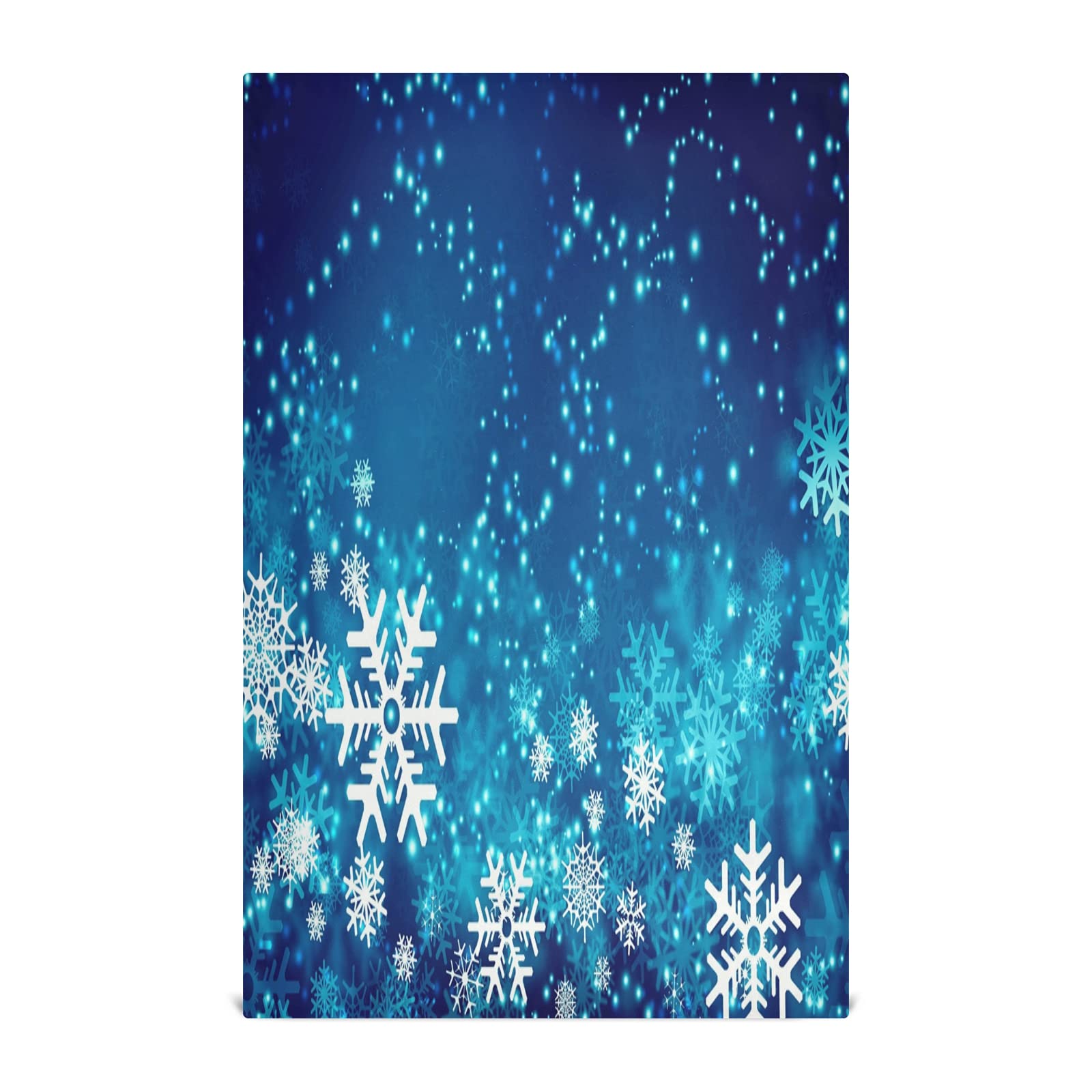 ALAZA Christmas Snowflakes Decorative Kitchen Dish Towels Set of 6 - Soft, Absorbent Hand Towels for Holiday Cleaning & Decor - 18 x 28 Inch Dishcloths - Perfect for Christmas Kitchen Decor, Gift Giving & Holiday Hosting