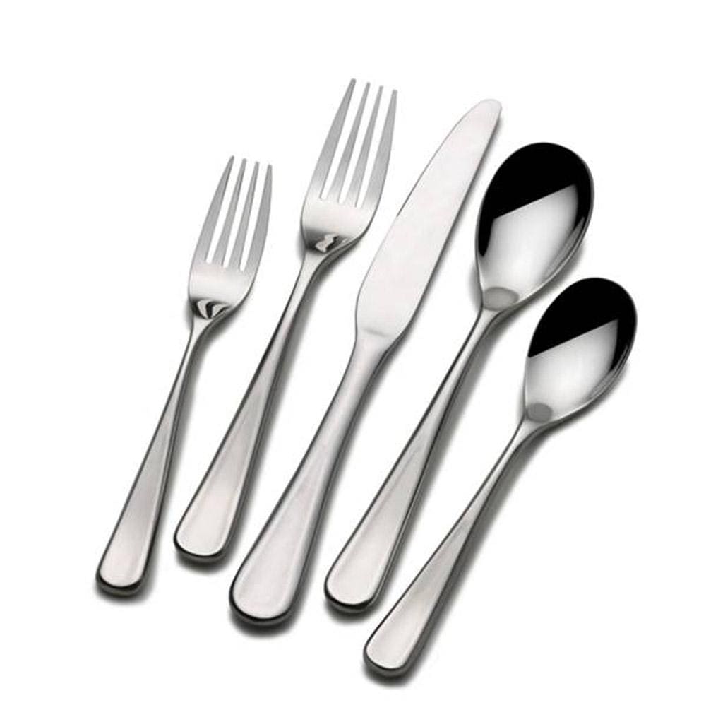 Premium Philo Forged 20-Piece Stainless Steel Flatware Set - Service for 4 - Elegant Dinnerware for Formal Dining, Wedding Gifts & Holiday Entertaining