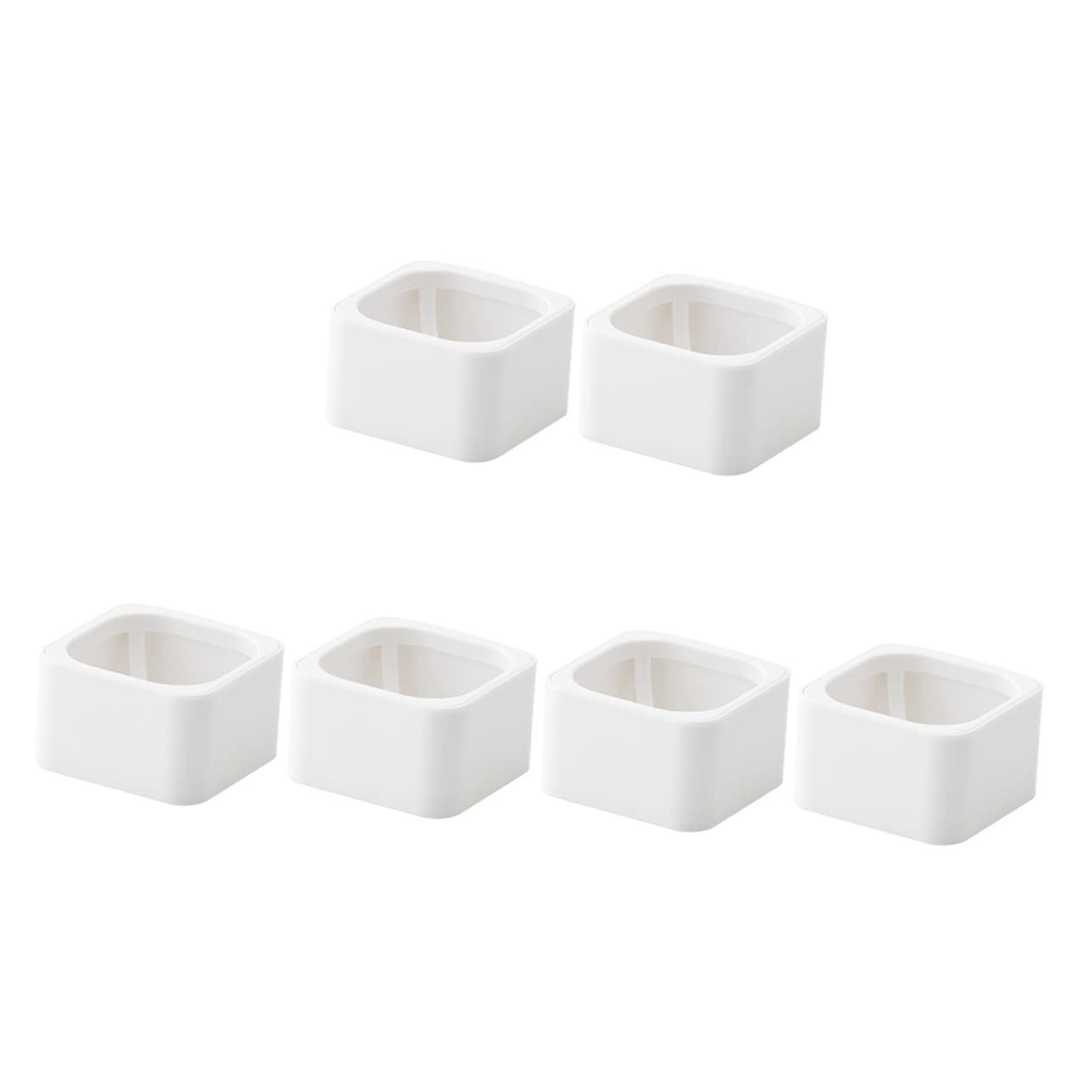 Beaupretty 6-Piece Powder Puff Holder Set - Beauty Blender Sponge Drying Stand with Hollow Design for Makeup Sponges, Foundation Egg Mixer & Powder Puffs | Perfect for Makeup Organization & Drying in Vanity, Bathroom or Travel