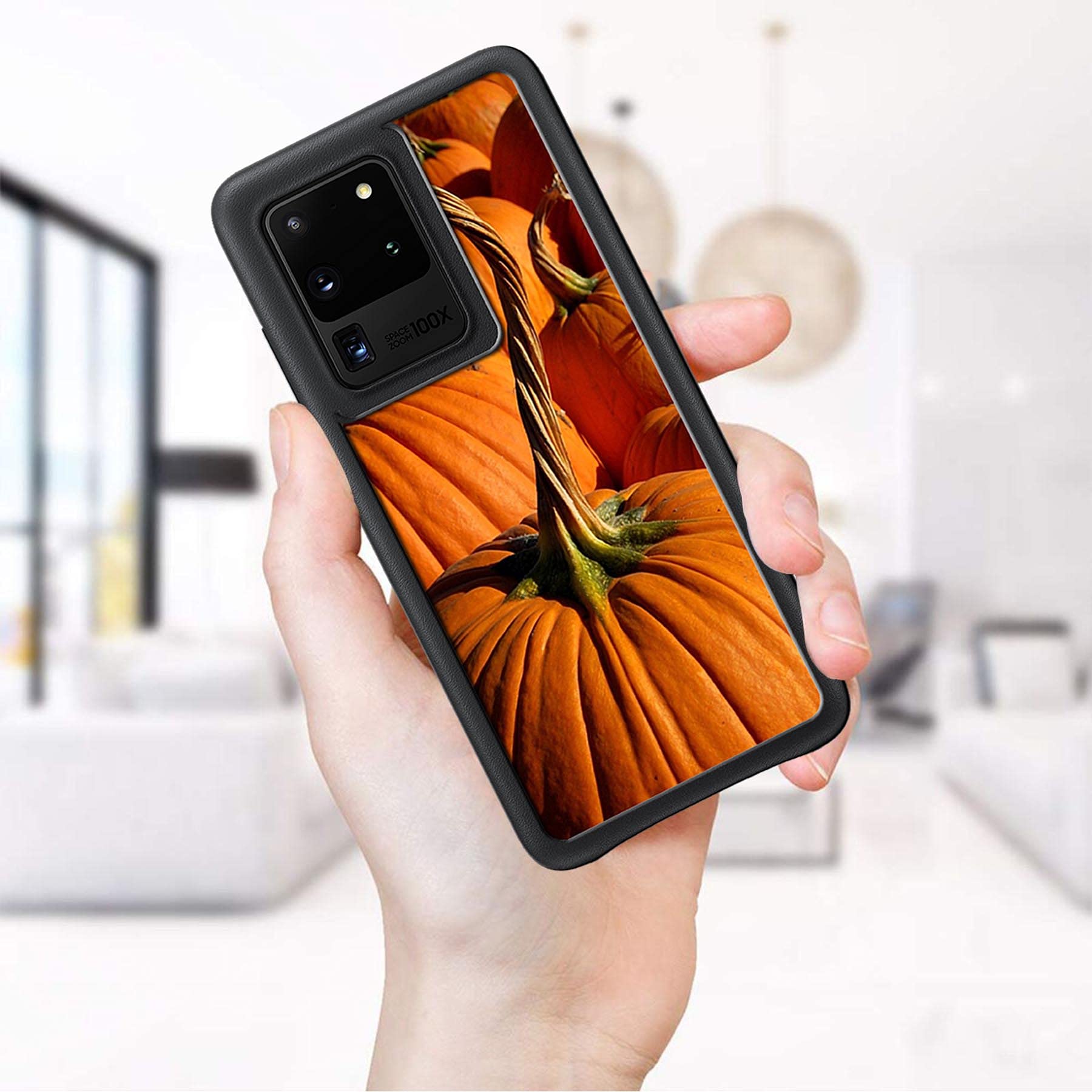 Samsung Galaxy S20 Ultra 5G Case - Shockproof TPU Cover with Pumpkin Pattern for Outdoor Protection