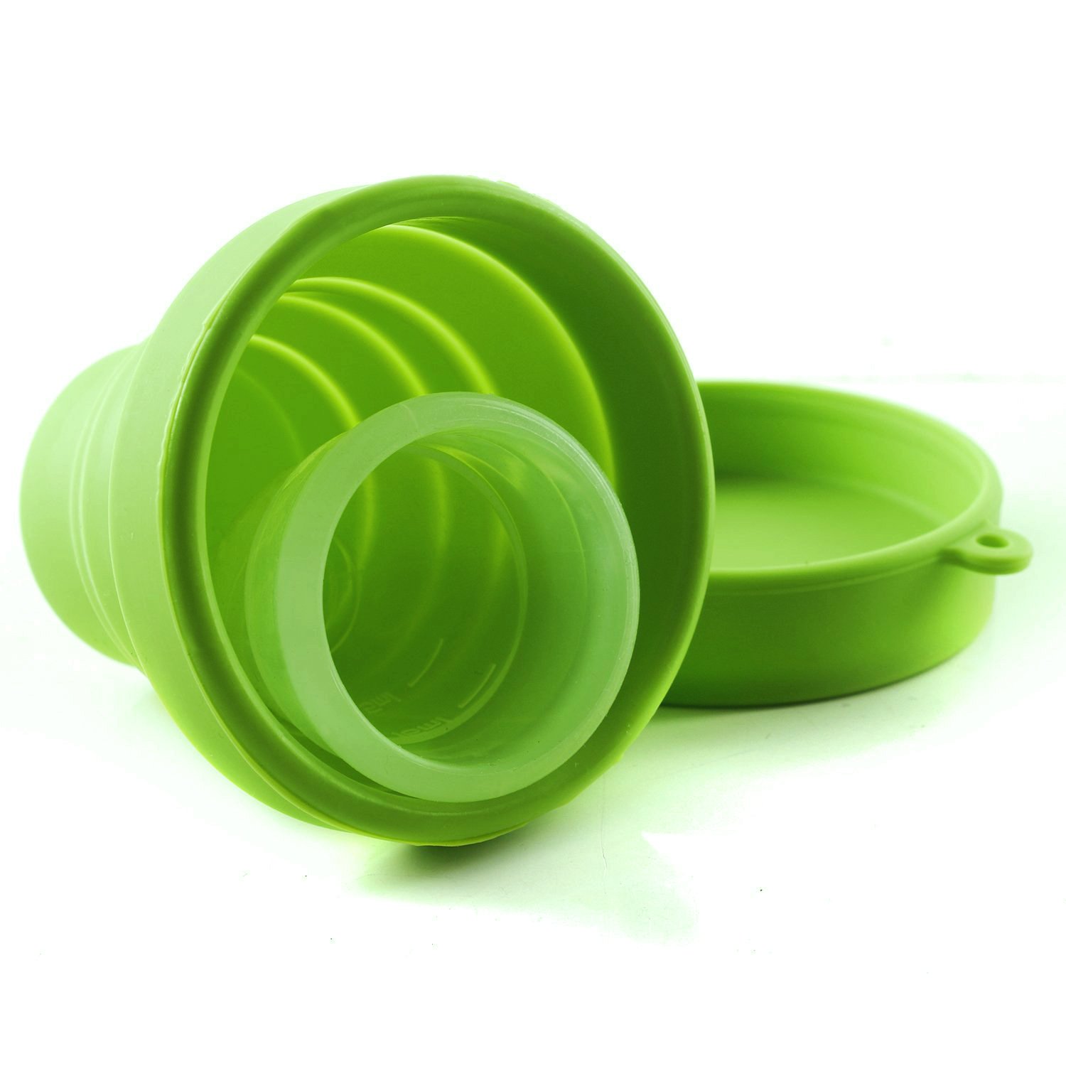 LUCKY CLOVER Foldable Silicone Menstrual Cup Sterilizer and Storage Case - Portable Travel-Friendly Design for Diva Cup and Menstrual Cups (Green) | Perfect for Home, Travel, and On-the-Go Hygiene