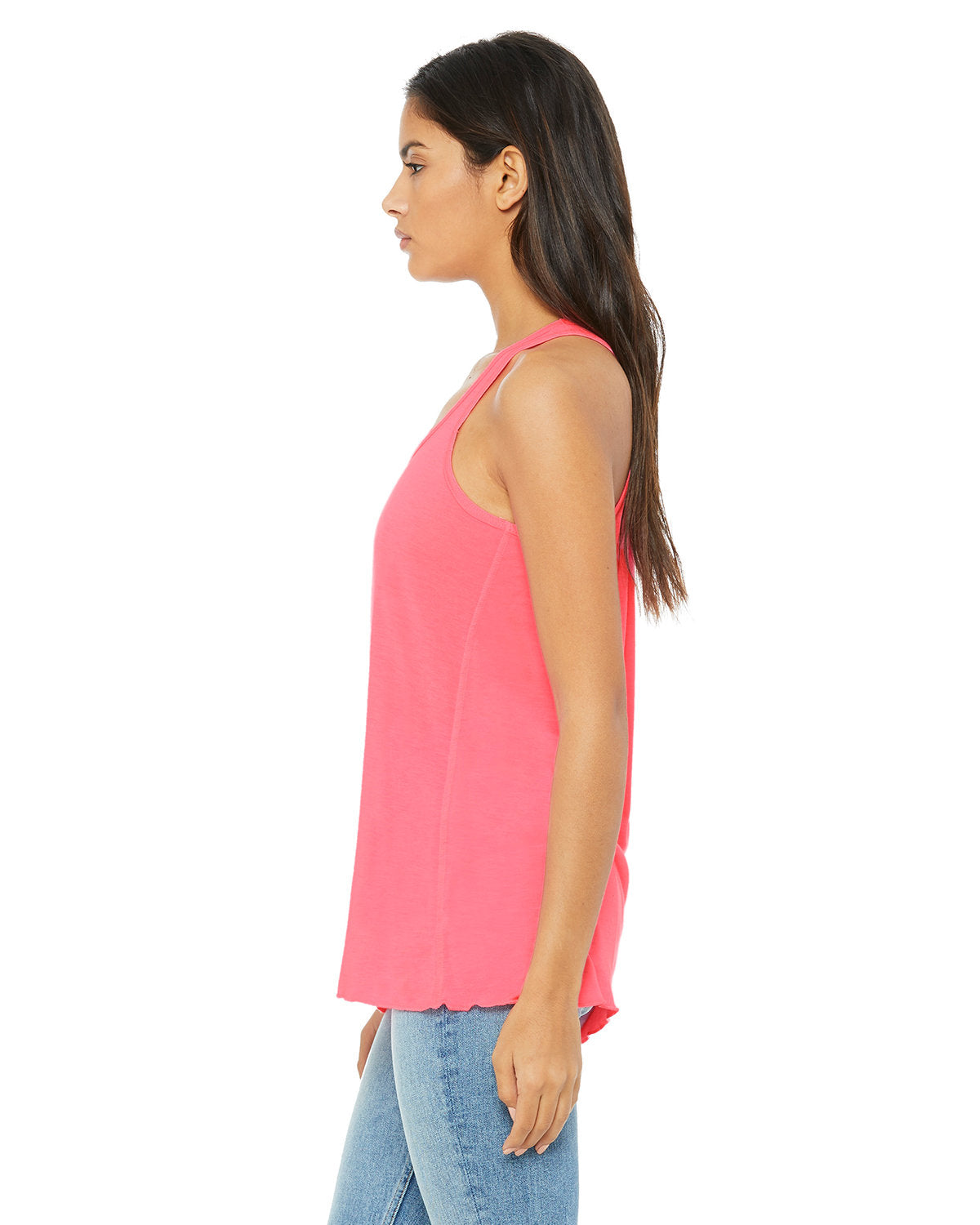 Bella + Canvas B8800 Women's Flowy Racerback Tank Top - Soft & Comfortable Yoga, Workout, and Casual Wear for Ladies